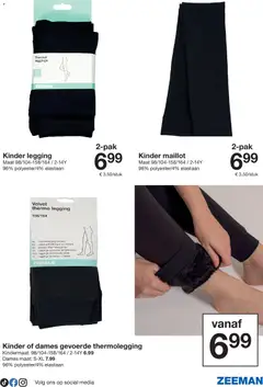 Zeeman folder - Voorbeeld van een folder van Zeeman, geldig van 24-10-2026 | Pagina: 21 | Producten: Velours, Legging, Leggings, Kinder