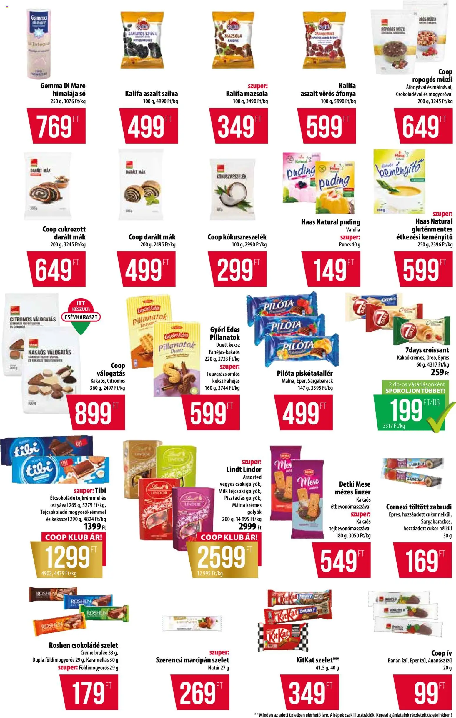 COOP akciós ujság - amely érvényes a következő dátumtól: 02.04.2026 | Oldal: 5 | Termékek: Banán, Linzer, Eper, Mák