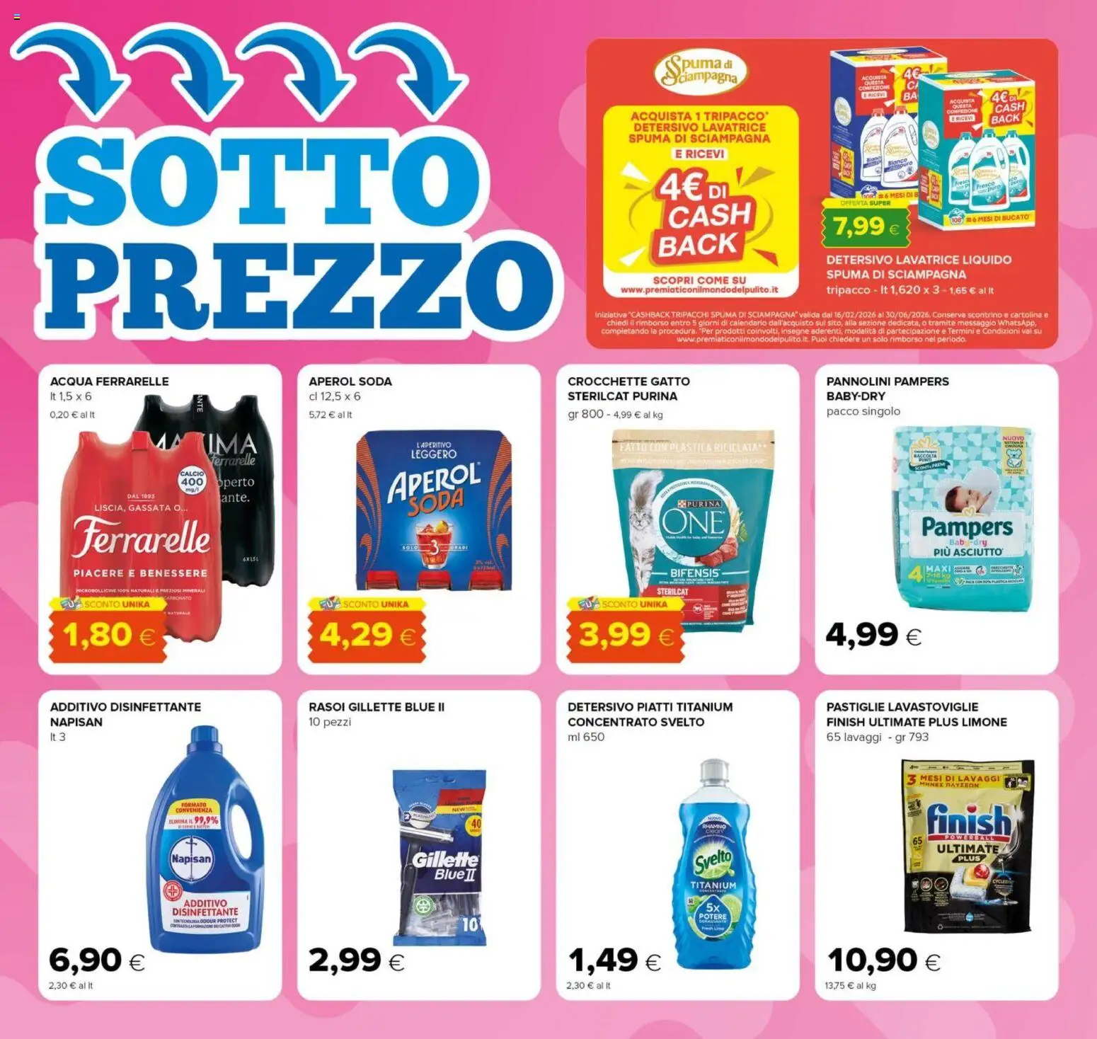 Volantino Oasi del 18.06.2026 | Pagina: 4 | Prodotti: Pannolini, Limone, Lavatrice, Pampers