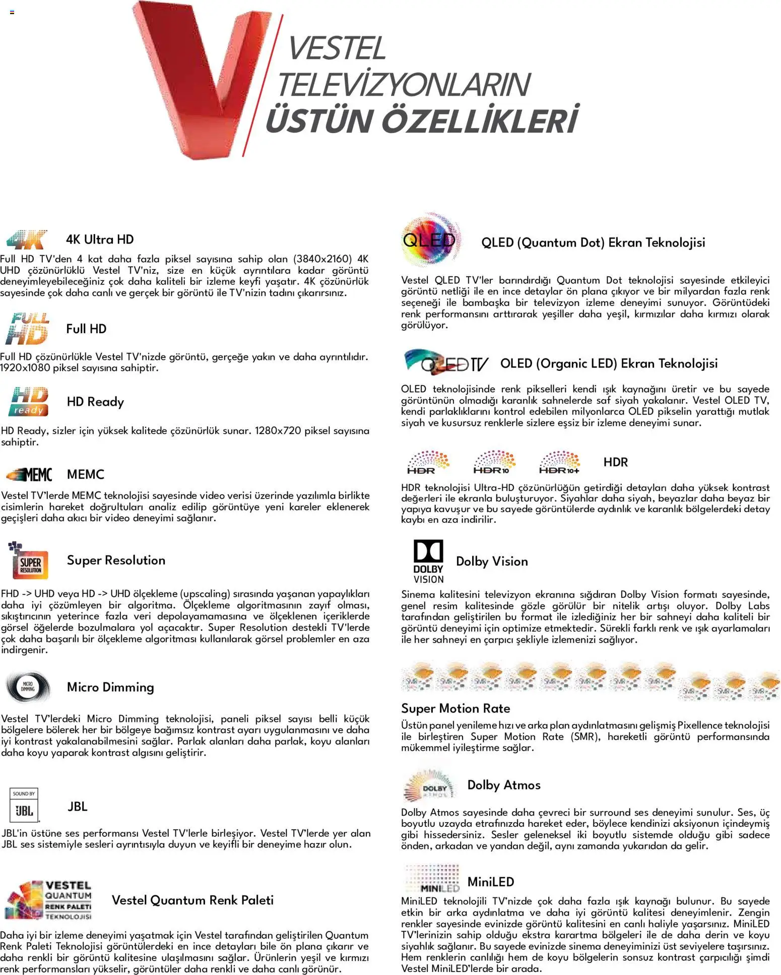 Vestel - Tüketici Elektroniği - 01 Ağustos 2026 tarihinden itibaren geçerlidir | Sayfa: 2 | Ürünler: Televizyon, Video, Ses