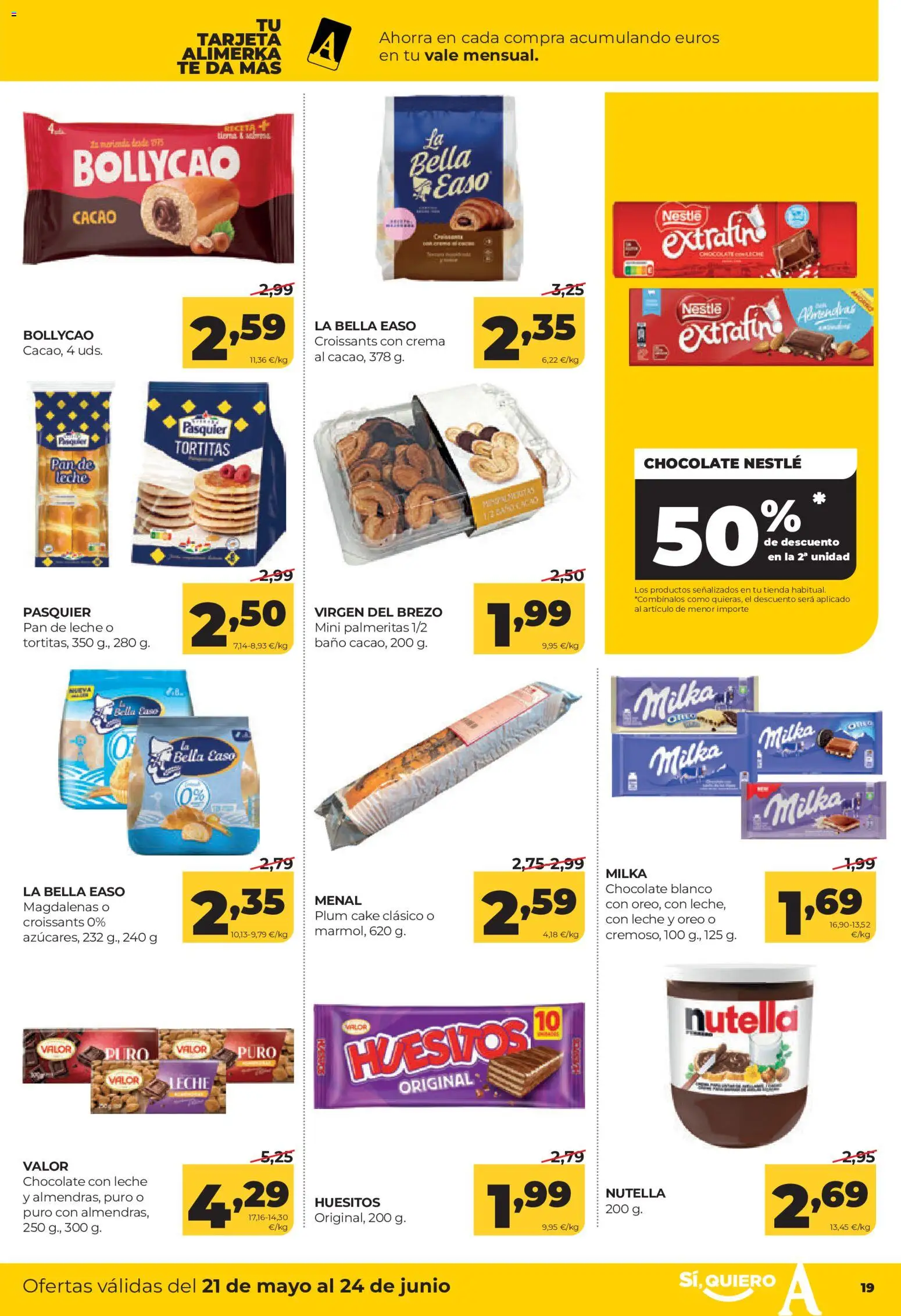 Alimerka Mensual  Castilla y León │ válido desde el 21.05.2026 | Página: 23 | Productos: Leche, Pan, Crema, Té