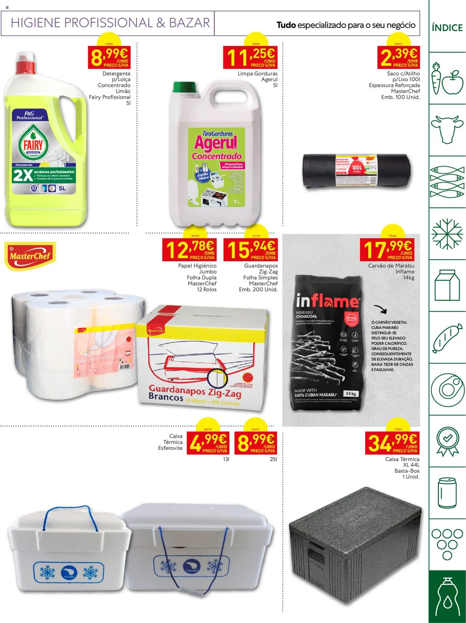 Recheio Horeca Madeira │ válido de 23/06/2026 | Página: 27 | Produtos: Guardanapos, Caixa térmica, Detergente, Caixa