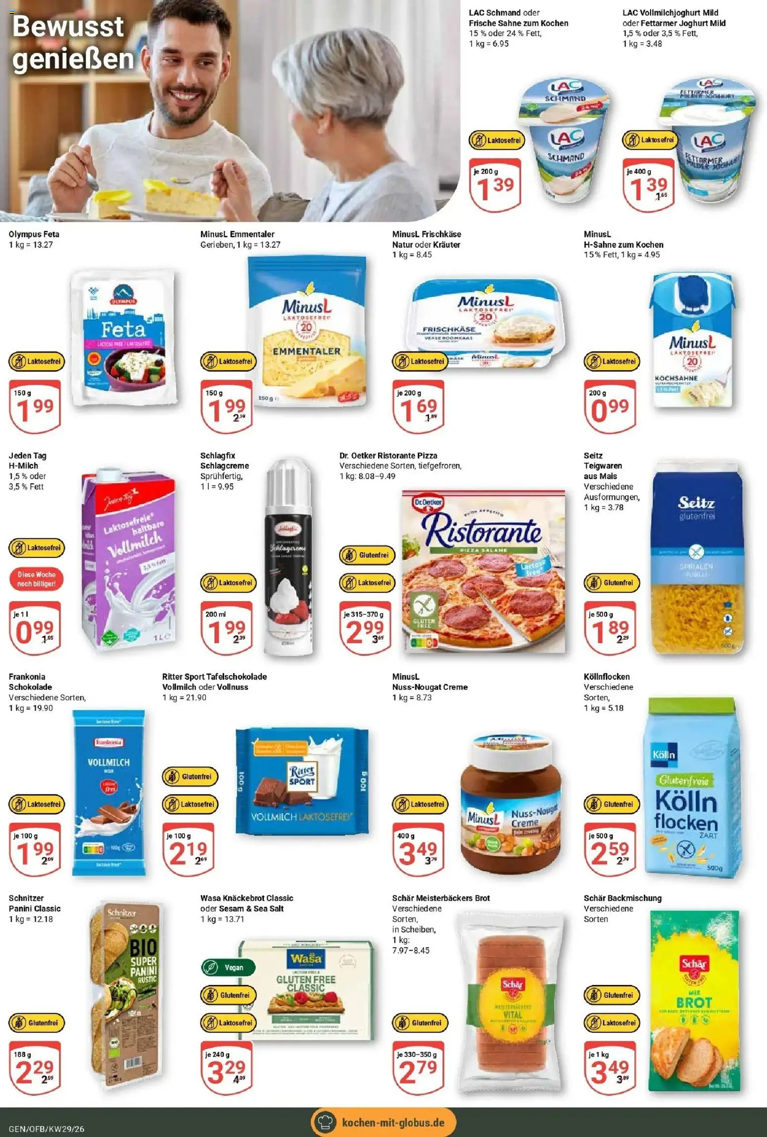Globus Prospekt Gensingen – gültig ab 13.07.2026 | Seite: 14 | Produkte: Ristorante, Feta, Joghurt, Creme