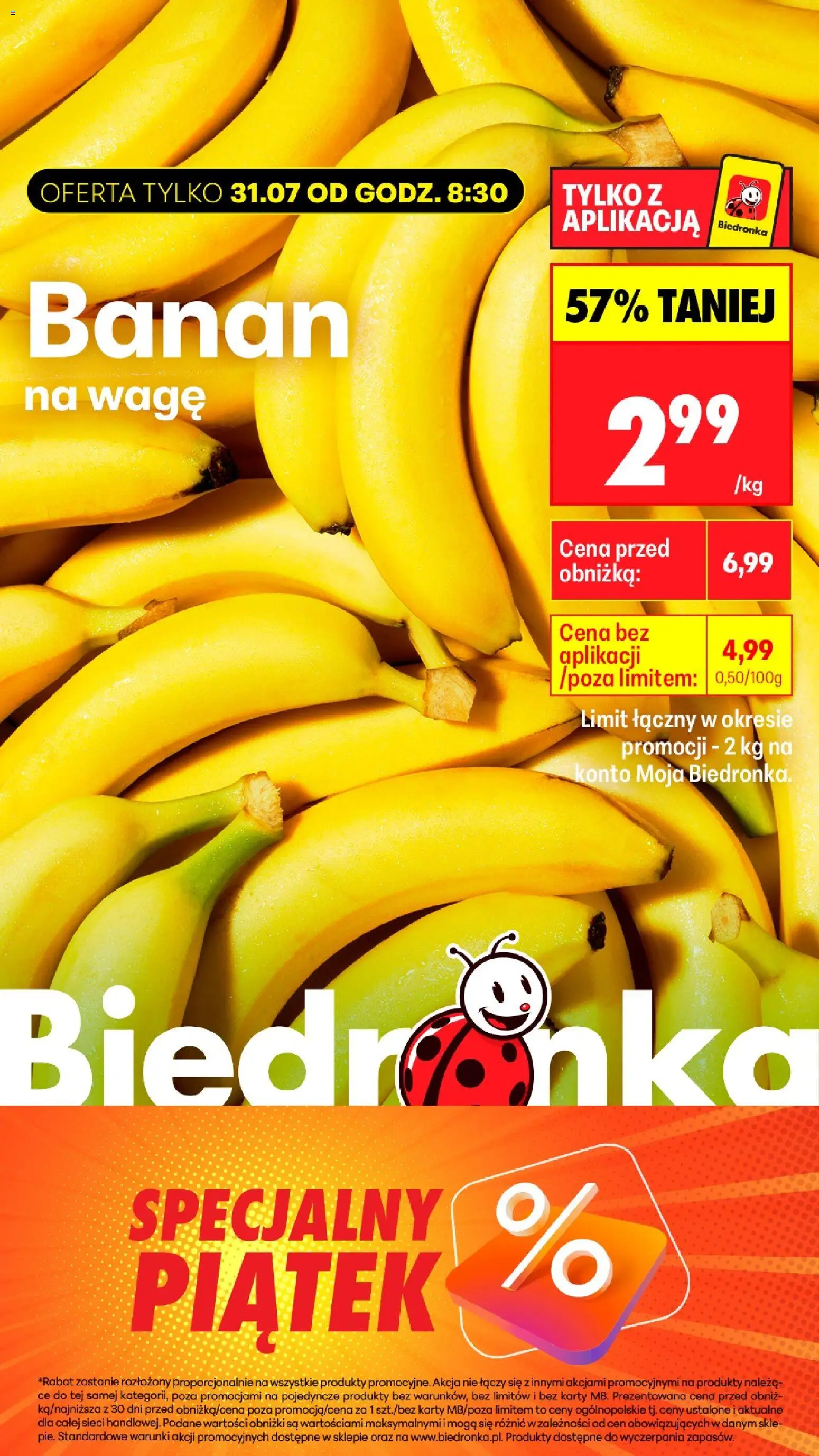Biedronka Polsko leták - Okazje piątek od 31.07.2026 | Strana: 4 | Produkty: Banán, Karty