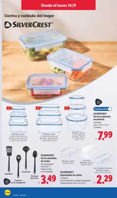 Vista previa SILVERCREST, Organizador de cocina, 3 modelos., Para el frigorífico y muebles de despensa., Termorresistente entre -20 y 40 °C. válido desde el 14/09/2026 | Página: 6
