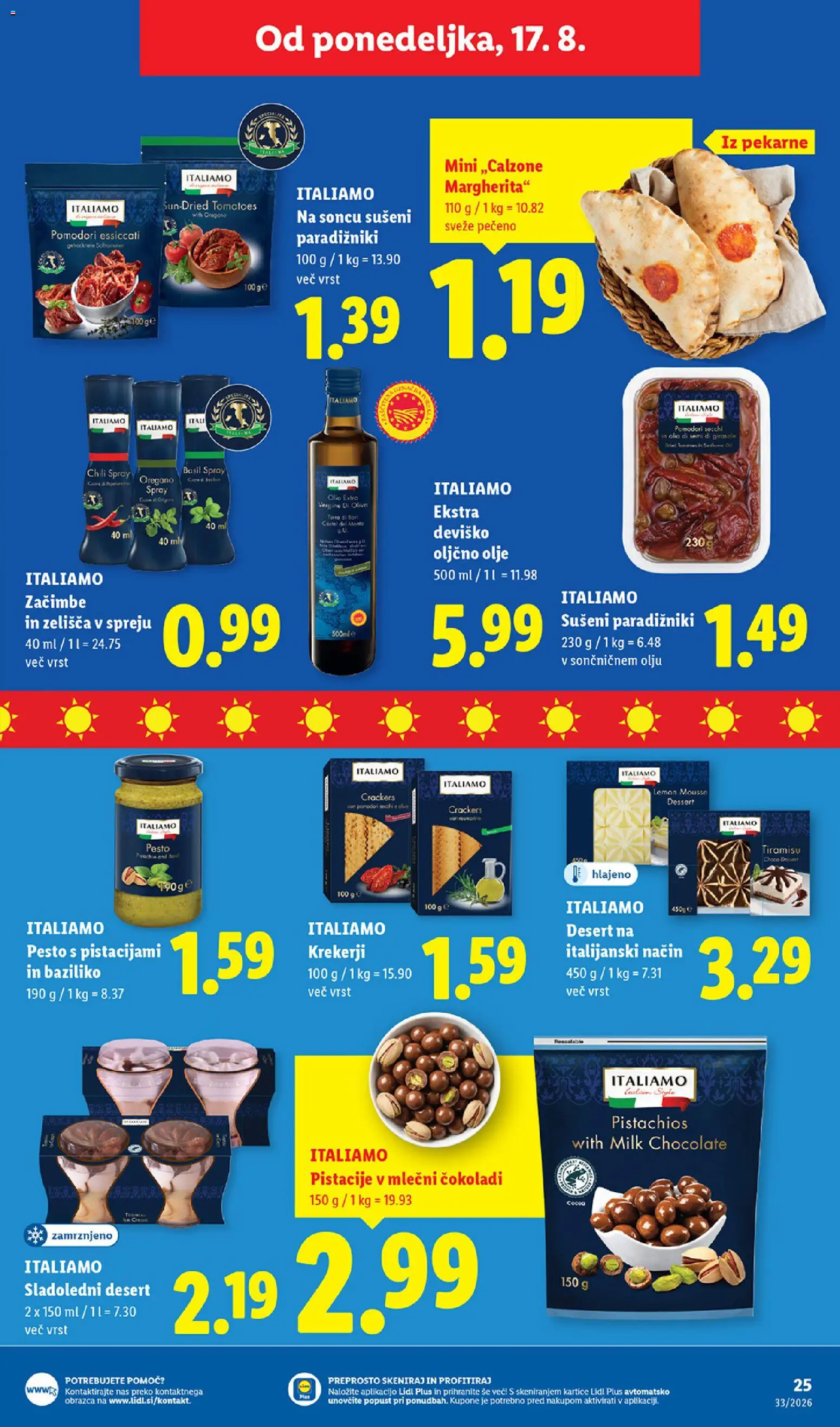 Novi Lidl katalog ponudbe – veljaven od 13.08.2026 | Stran: 45 | Izdelki: Pistacije, Pesto, Olive, Olje