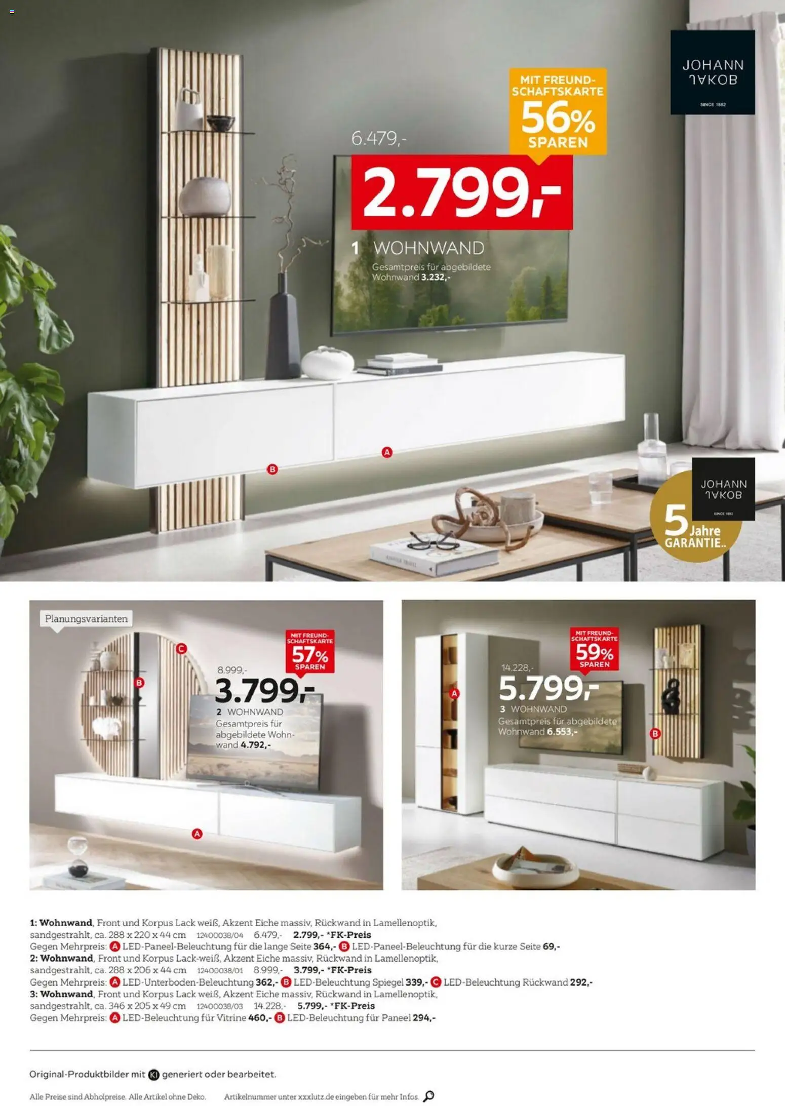 XXXLutz Bis zu 73% auf Wohnen – gültig ab 05.09.2026 | Seite: 10 | Produkte: Wohnwand, Vitrine, Spiegel