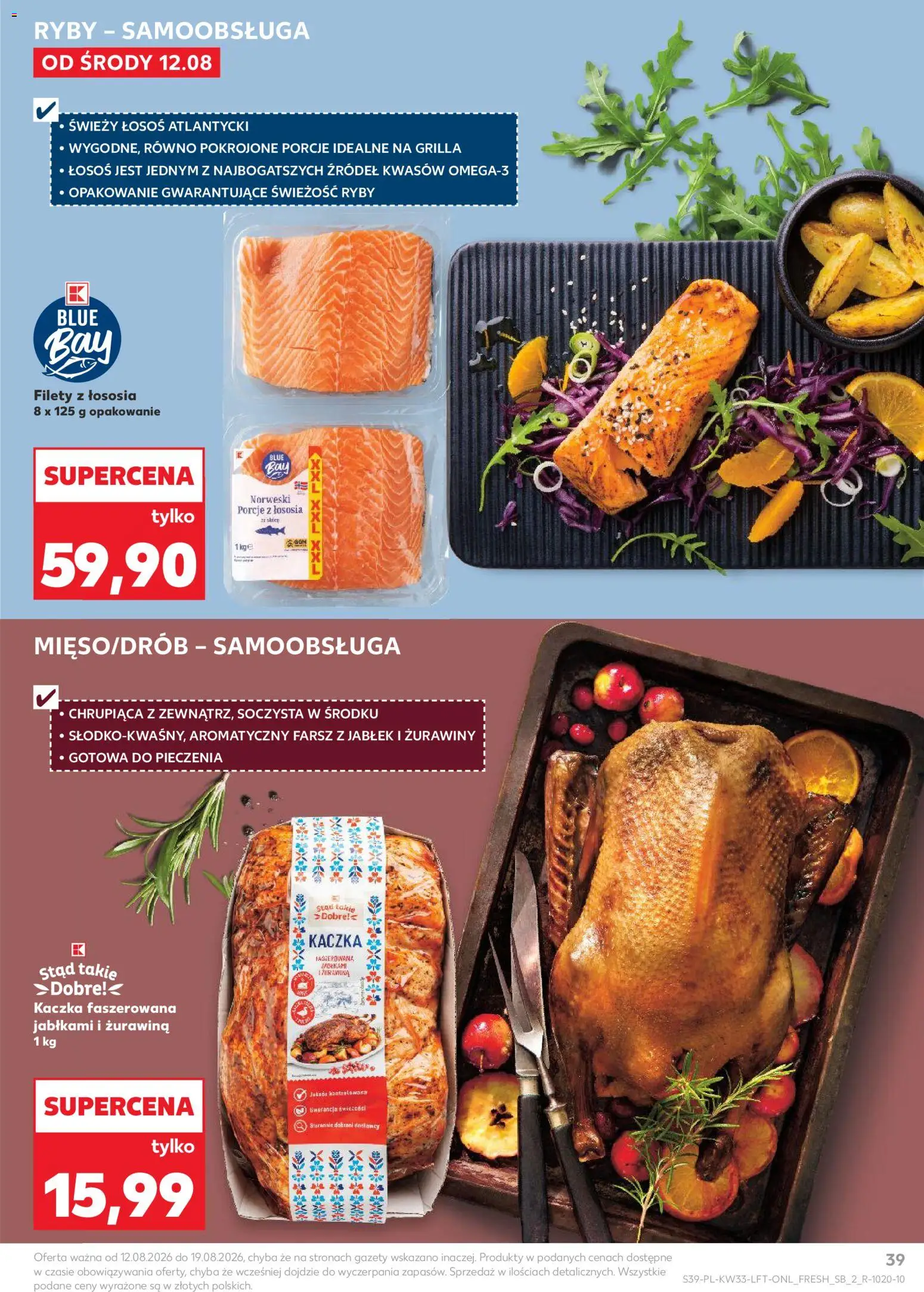 Kaufland Polsko leták od 12.08.2026 | Strana: 39 | Produkty: Ryby, Losos
