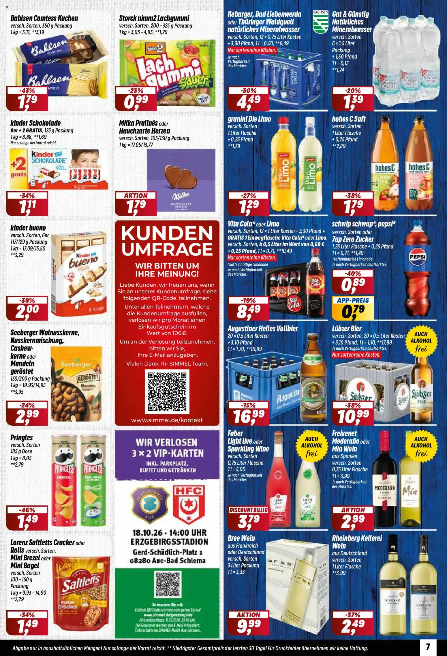 Simmel Prospekt – gültig ab 05.10.2026 | Seite: 7 | Produkte: Schokolade, Bier, Bree, Limonade