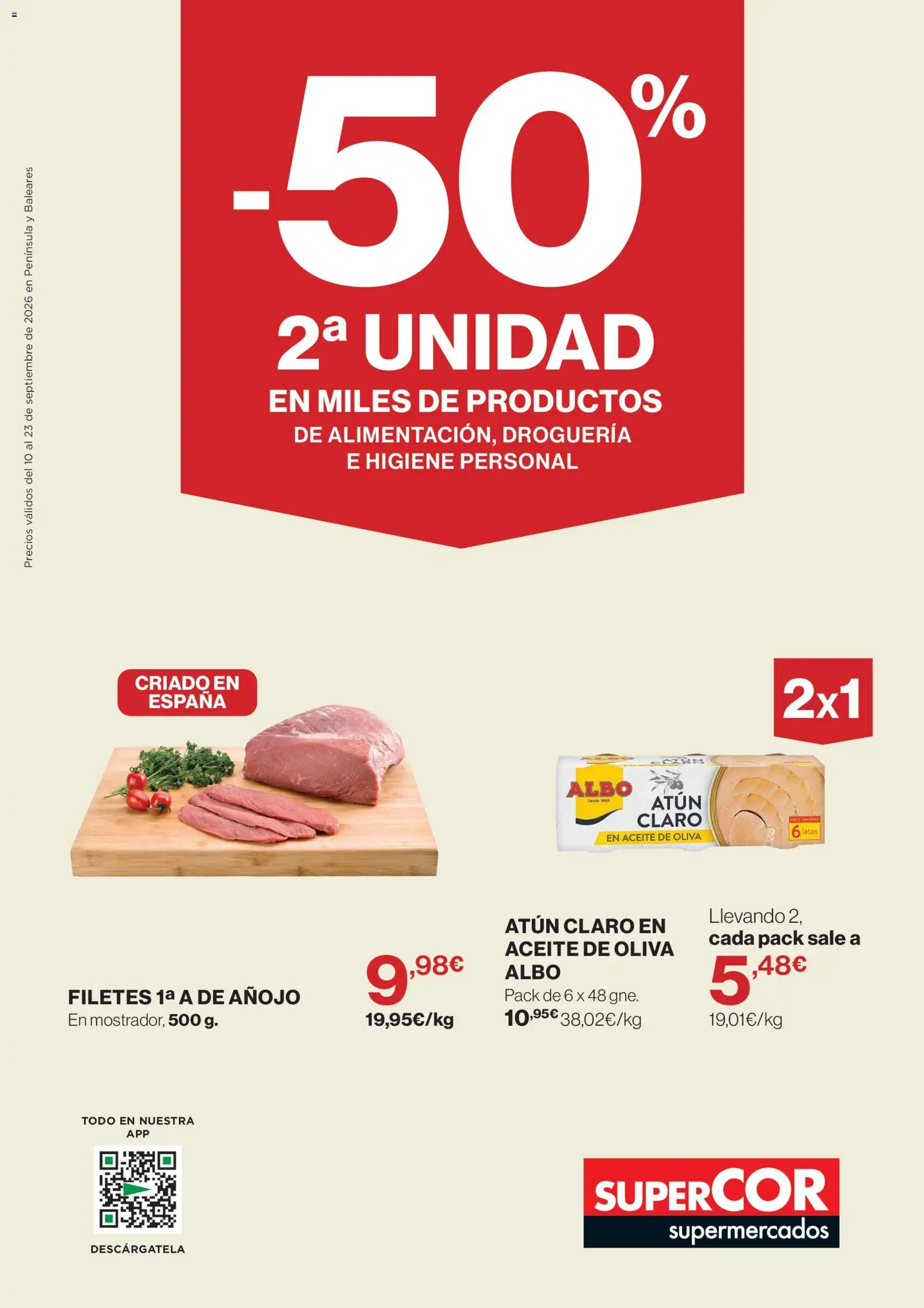 Supercor folleto │ válido desde el 10/09/2026 | Página: 1 | Productos: Atún, Aceite, Aceite de oliva, Atún claro