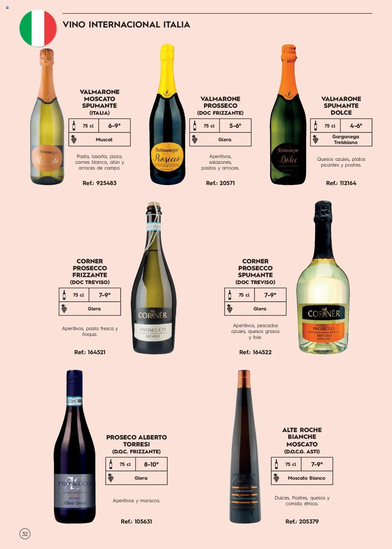 Makro Guia de vinos │ válido desde el 02/01/2025 | Página: 32 | Productos: Vino, Pasta