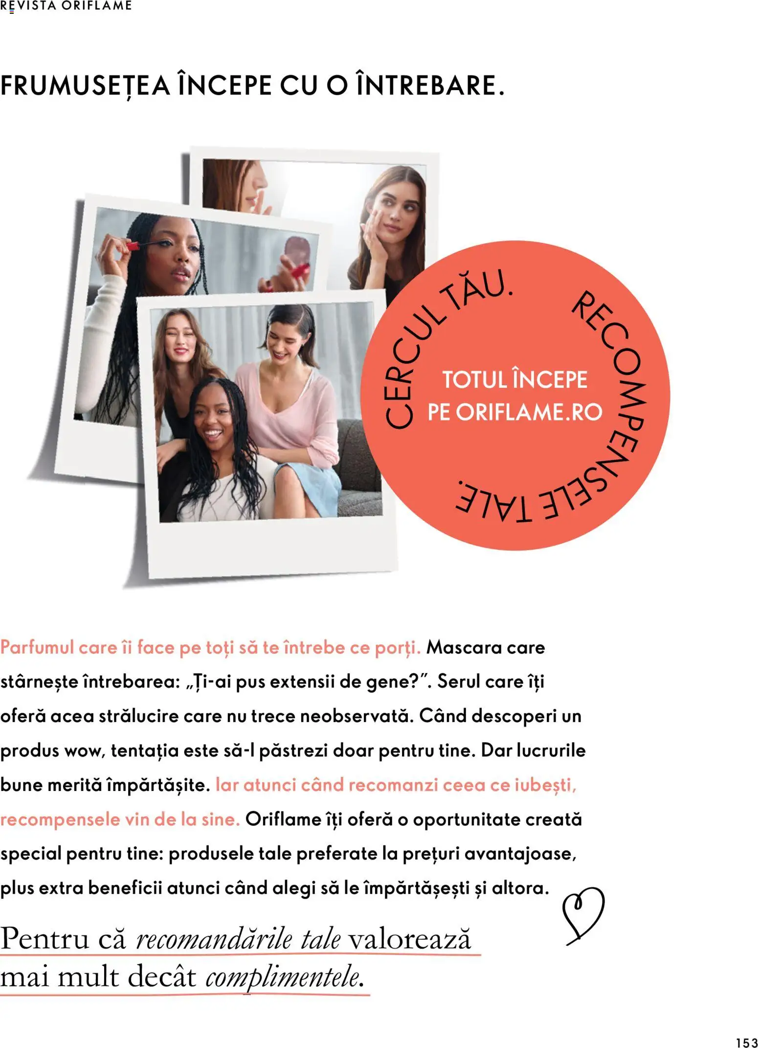 Noul catalog Oriflame – valabil de la 30.09.2026 | Pagină: 153 | Produse: Mascara, Vin, Plus
