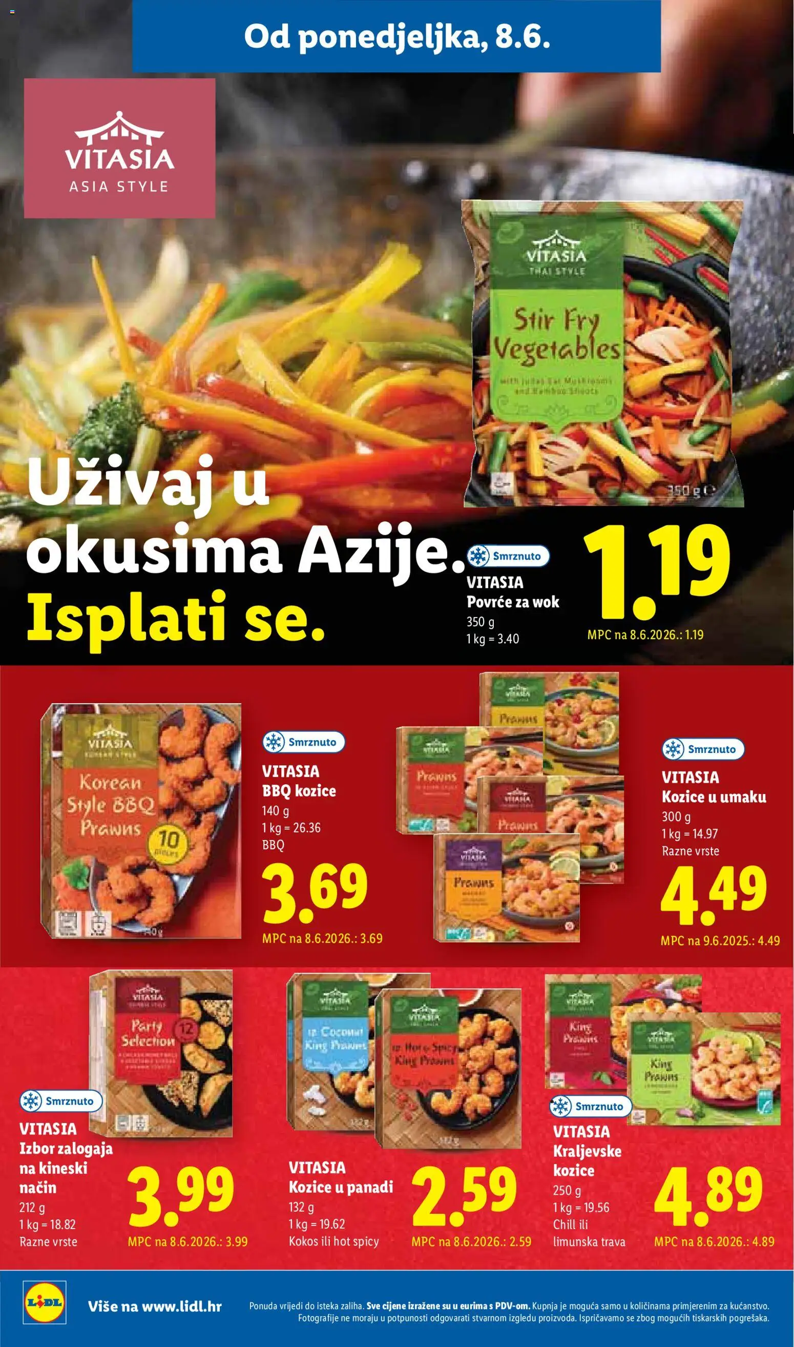 Lidl katalog | vrijedi od 08.06.2026 | Stranica: 18 | Proizvodi: Povrće, Kozice