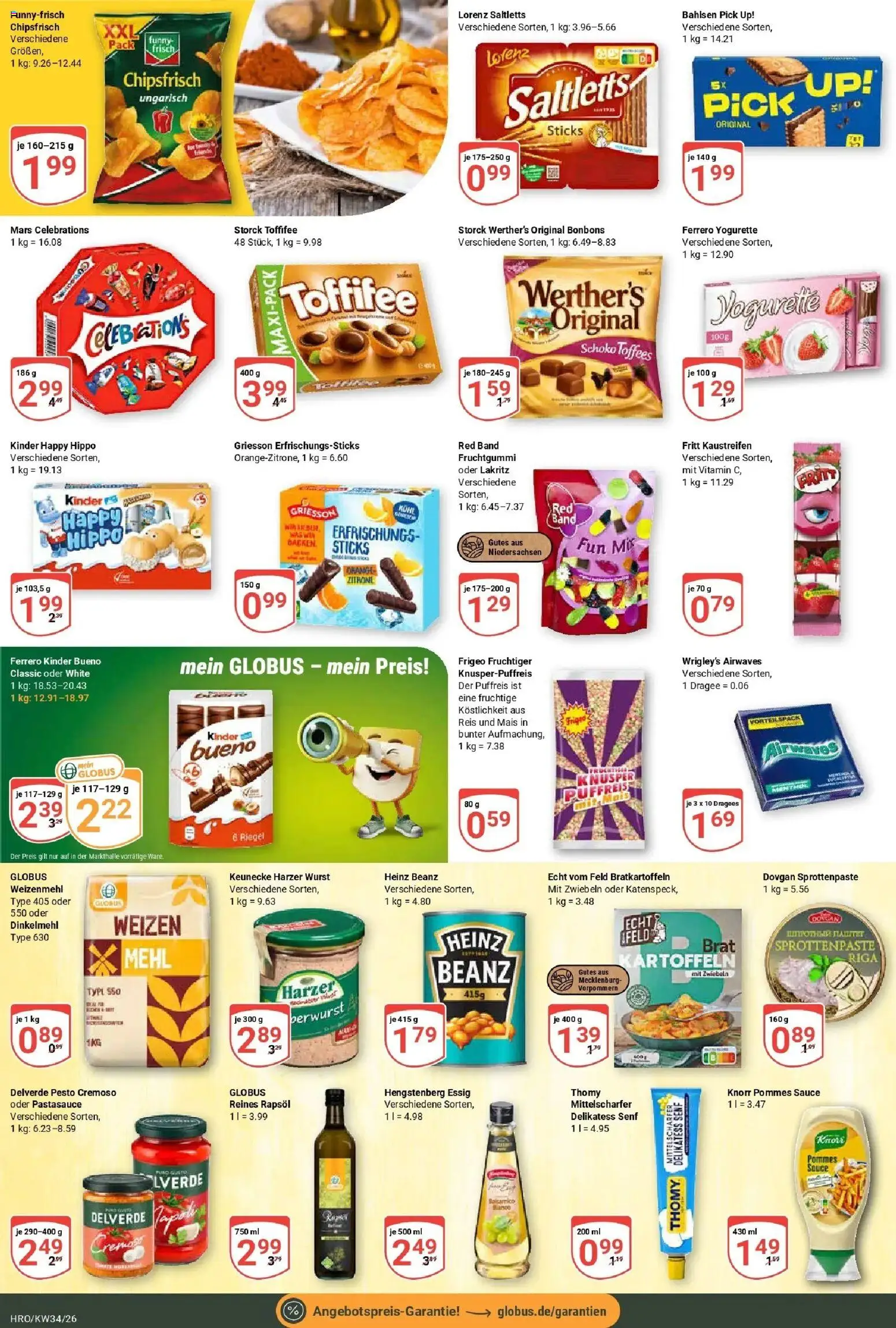 Globus Prospekt Rostock (ab 17.08.2026) » Angebote online | Seite: 20 | Produkte: Weizenmehl, Zwiebeln, Zitrone, Reis