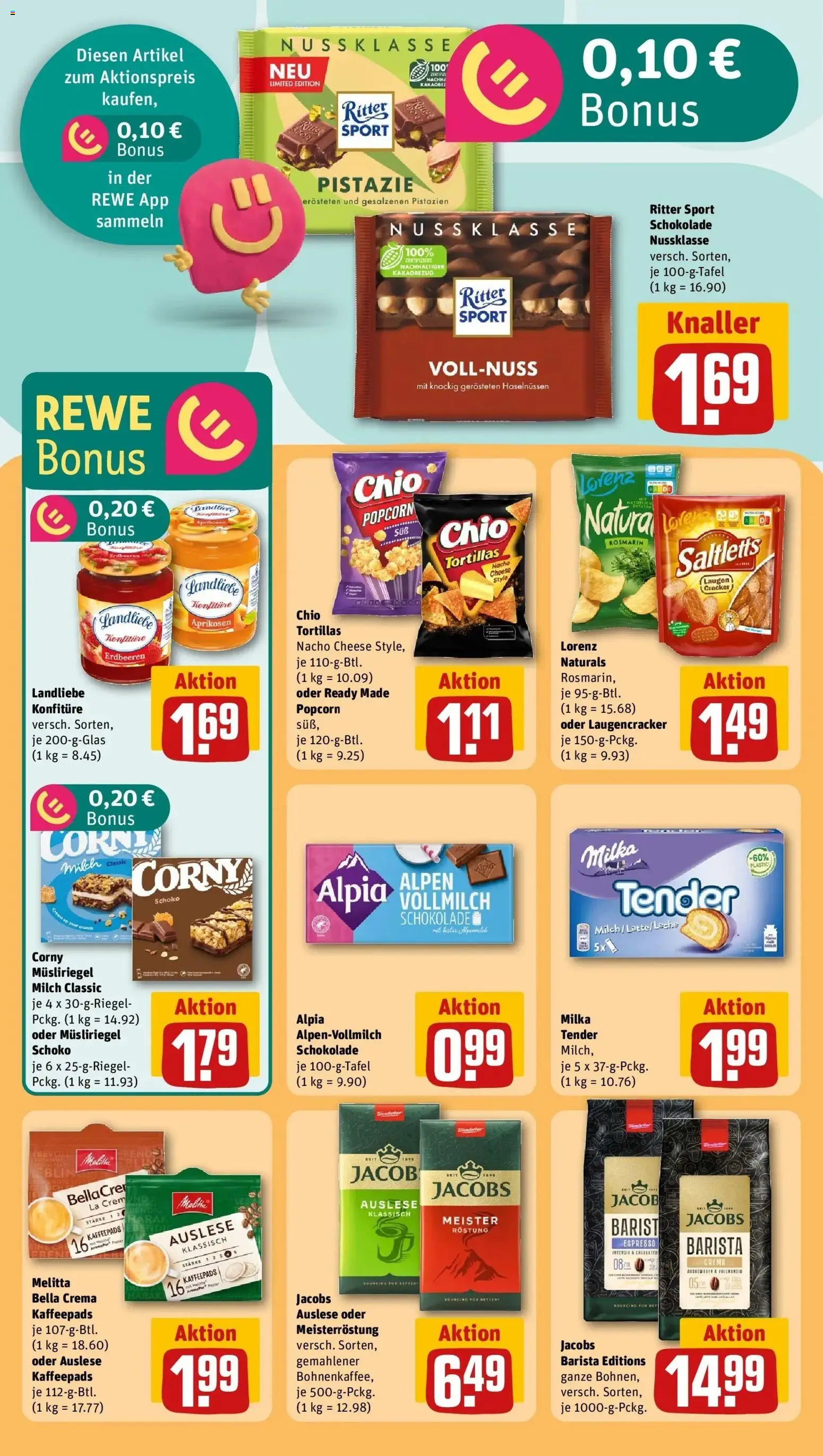 Rewe Prospekt Daun / Pützborn	 – gültig ab 05.04.2026 | Seite: 19 | Produkte: Milch, Ritter sport, Erdbeeren, Chips