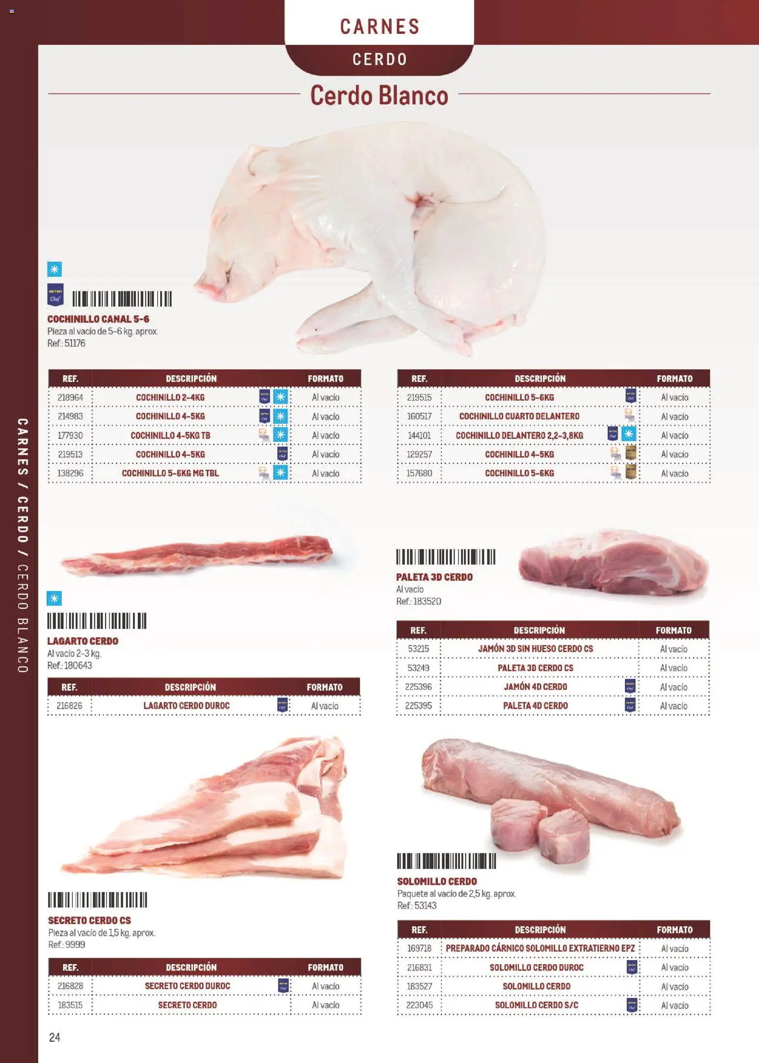 Makro Especial Carta y Menú │ válido desde el 06/07/2026 | Página: 24 | Productos: Jamón, Cerdo