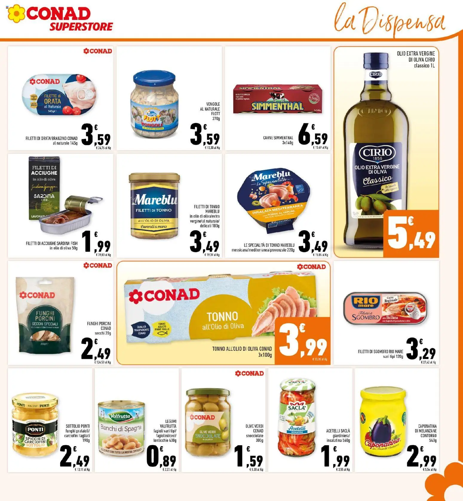 Volantino Conad del 06.05.2026 | Pagina: 17 | Prodotti: Lenticchie, Pinne, Tonno, Sgombro