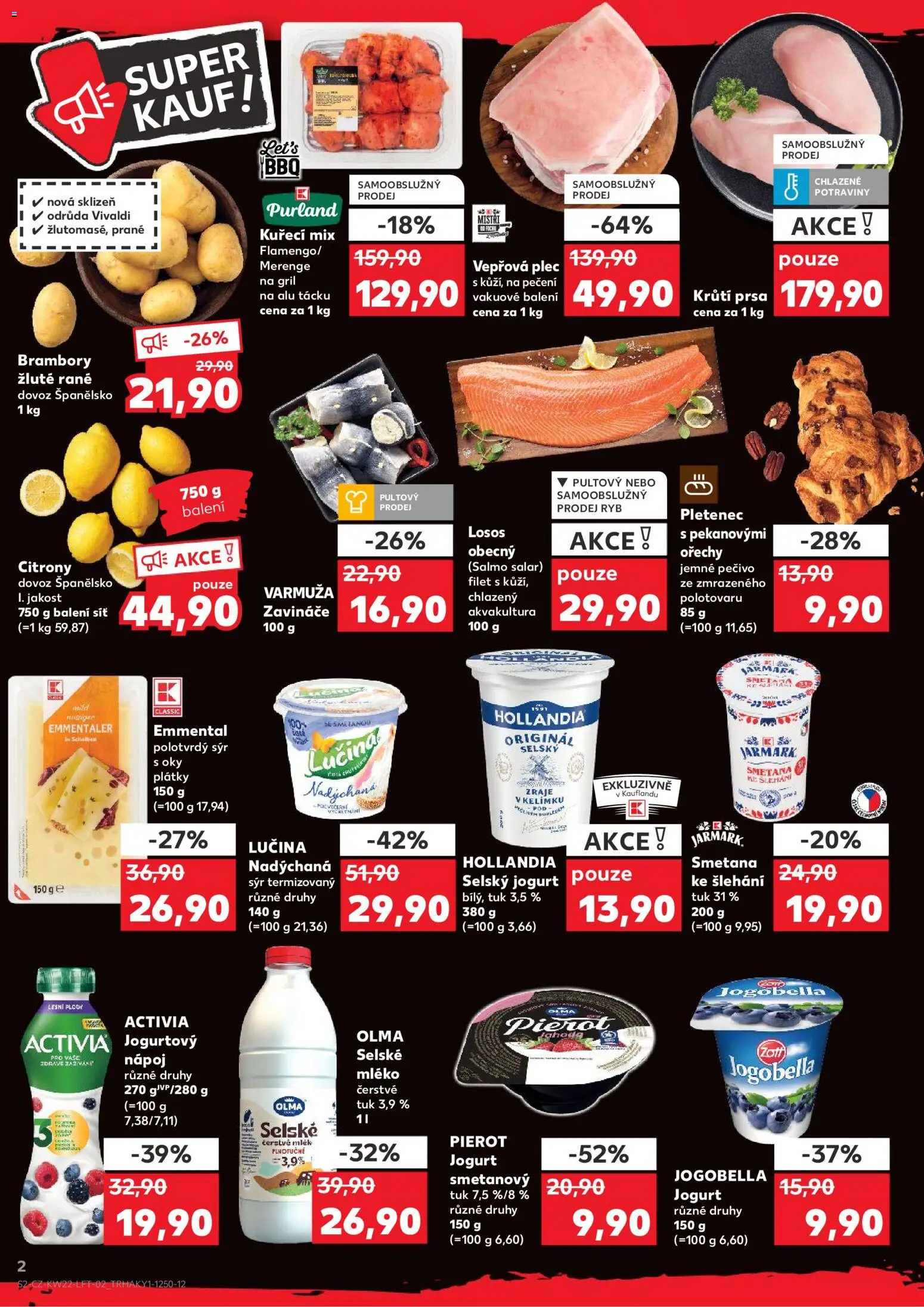 Kaufland leták - Plzeň od 27.05.2026 | Strana: 2 | Produkty: Síť, Pletenec s pekanovými ořechy, Hollandia, Vepřová plec