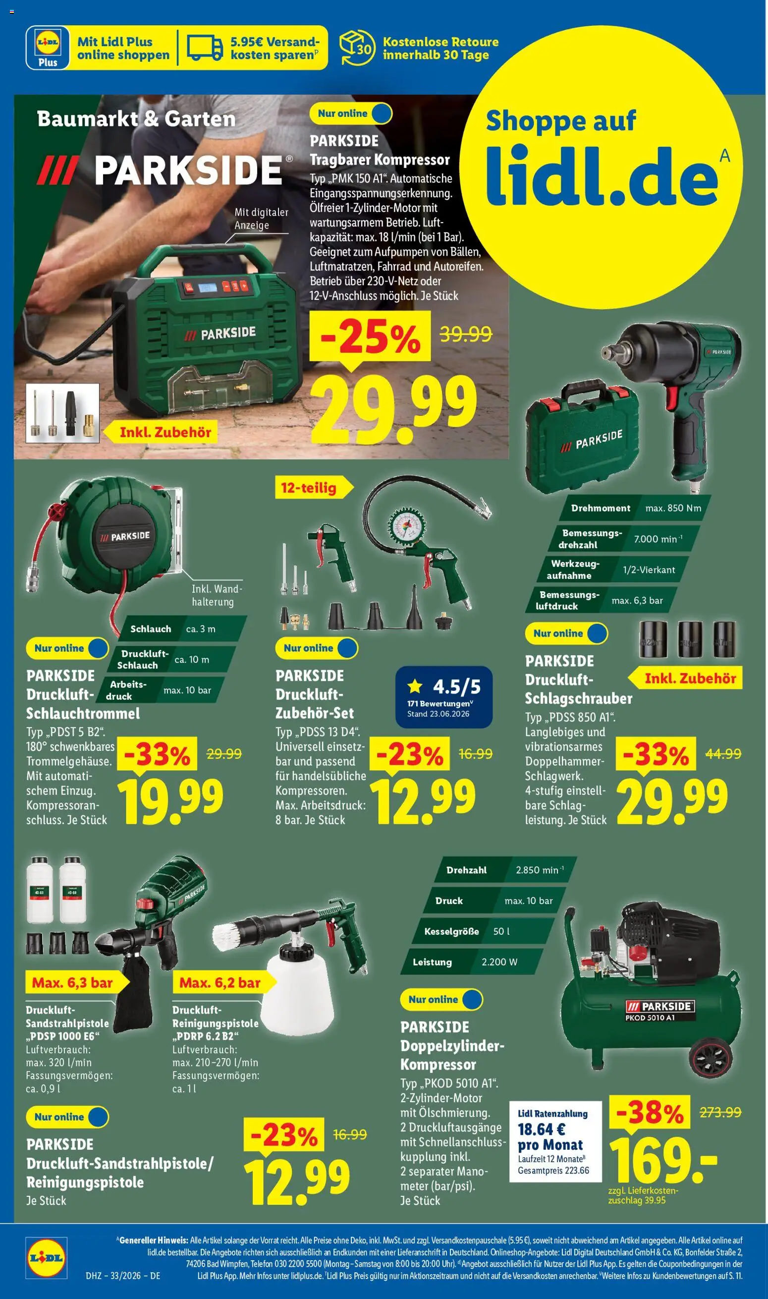Lidl Německo leták od 10.08.2026 | Strana: 2 | Produkty: Parkside, Telefon