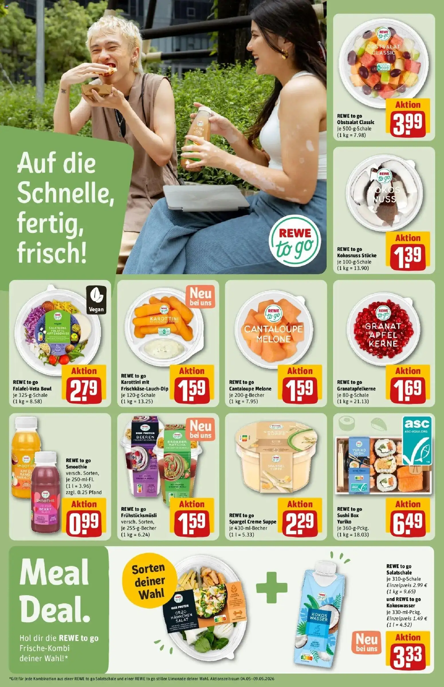 REWE Prospekt ab 04.05.2026 zum Blättern » Angebote | Seite: 28 | Produkte: Box, Spargel, Melone, Salat