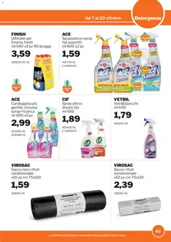Anteprima del volantino Sogegross volantino valido a partire dal 07/10/2026 | Pagina: 63 | Prodotti: Sacco rifiuti, Candeggina, Bicarbonato, Sgrassatore