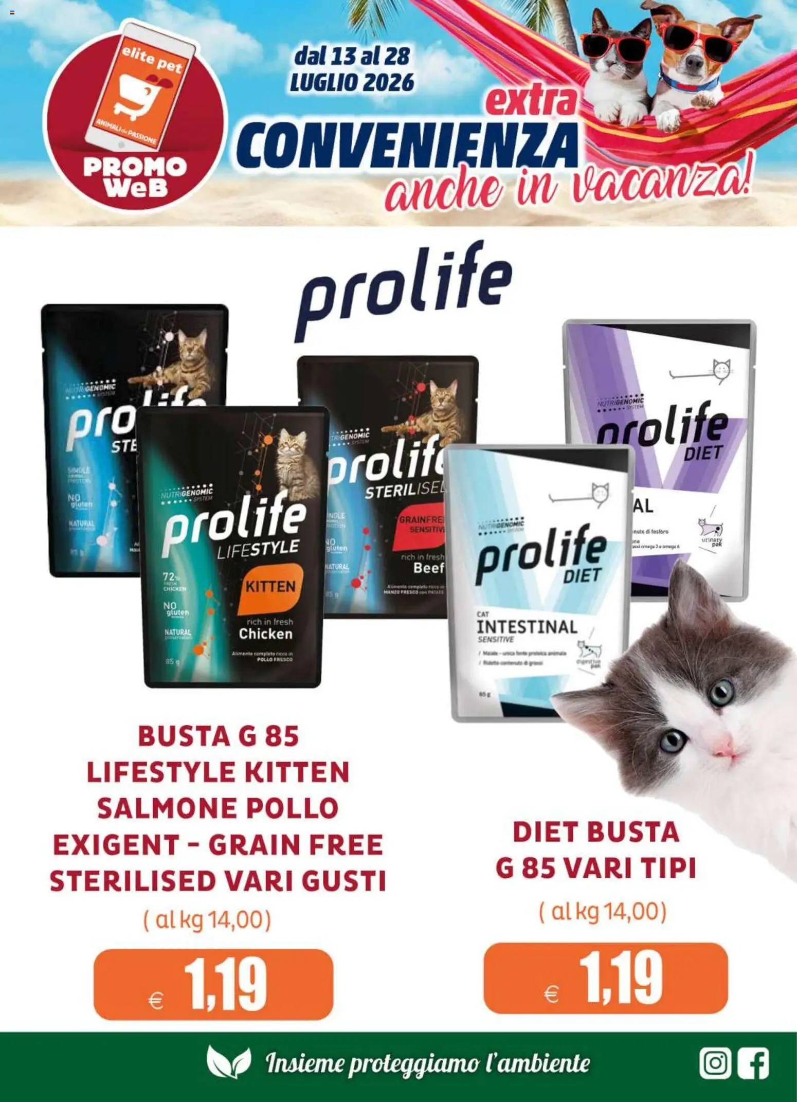 Volantino Elite Supermercati del 13/07/2026 | Pagina: 8 | Prodotti: Pollo, Salmone, Manzo, Patate