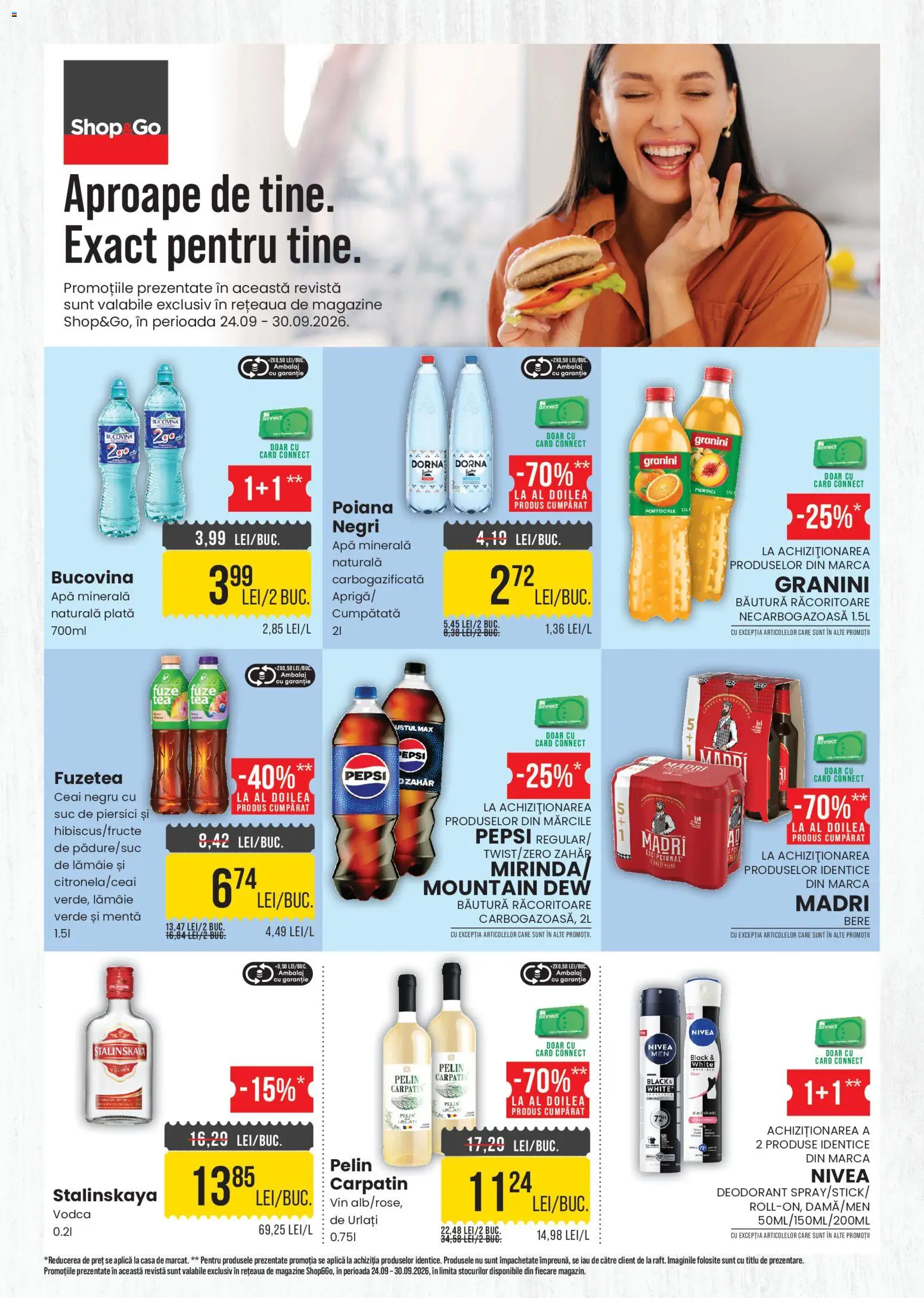 Noul catalog Mega Image – valabil de la 25.09.2026 | Pagină: 4 | Produse: Pepsi, Suc, Ceai, Zahăr