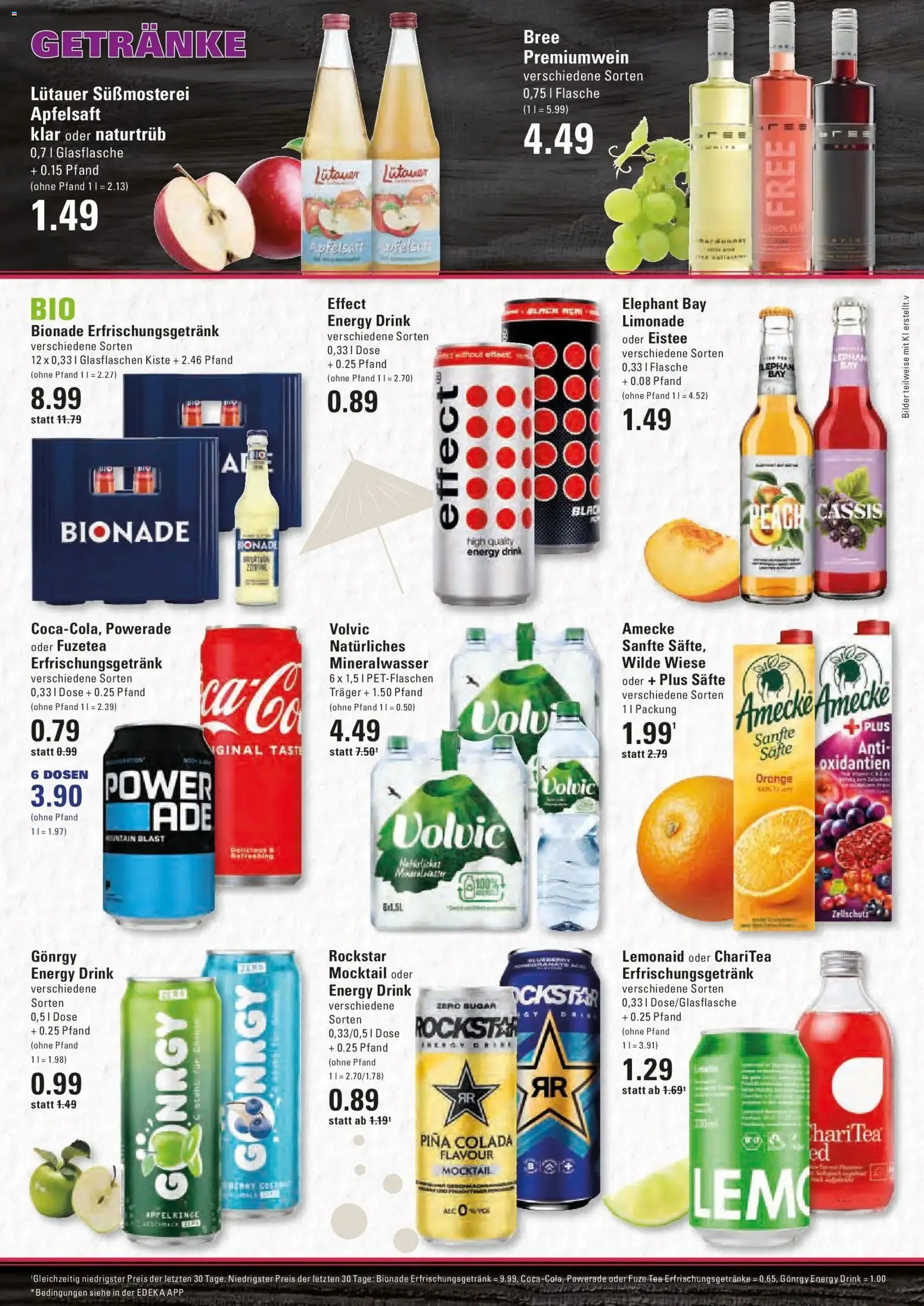 Edeka Prospekt Stade (ab 14.09.2026) » Angebote Online | Seite: 14 | Produkte: Fuze tea, Rockstar, Bionade, Bilder