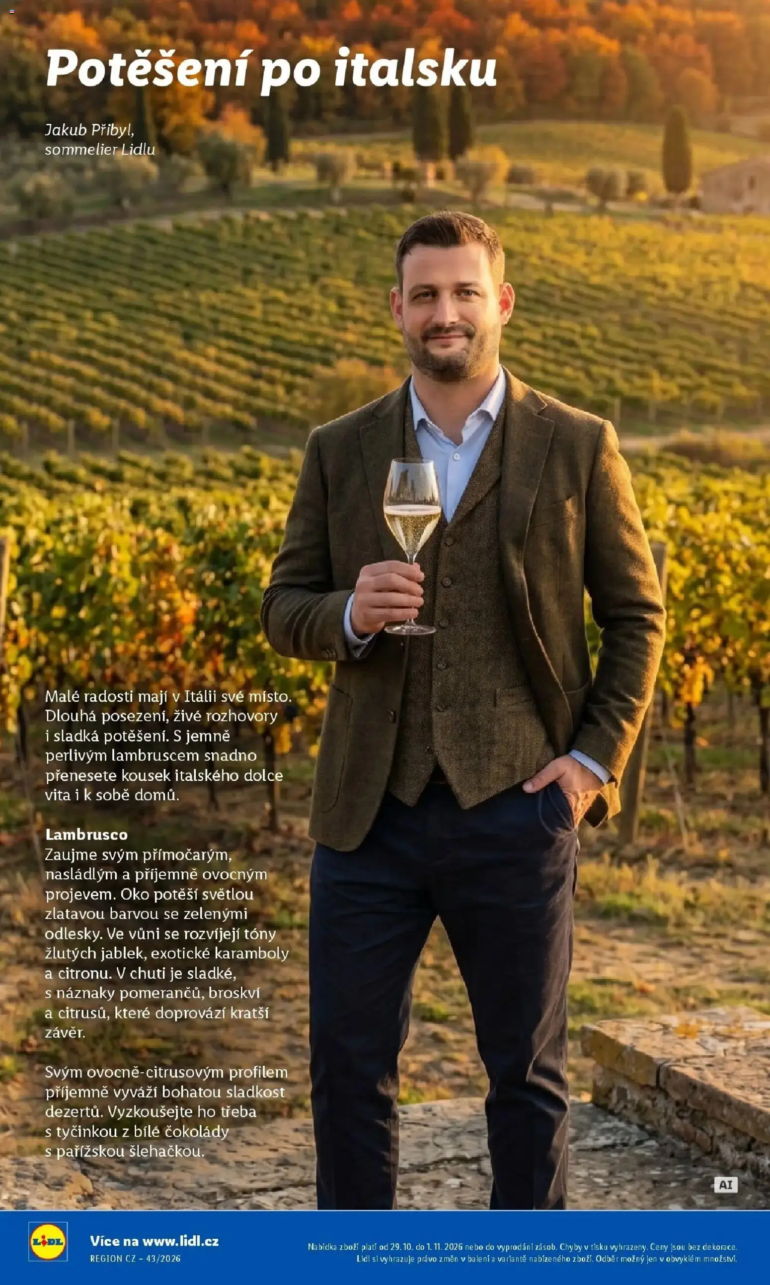 Lidl leták od 29.10.2026 - Nový akční leták | Strana: 58 | Produkty: Lambrusco, Sladkost