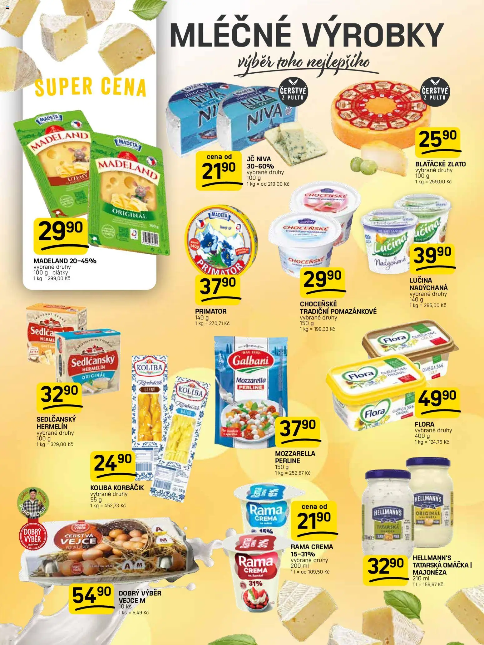 Flop leták od 15.04.2026 | Strana: 4 | Produkty: Lučina, Vejce, Majonéza, Mozzarella