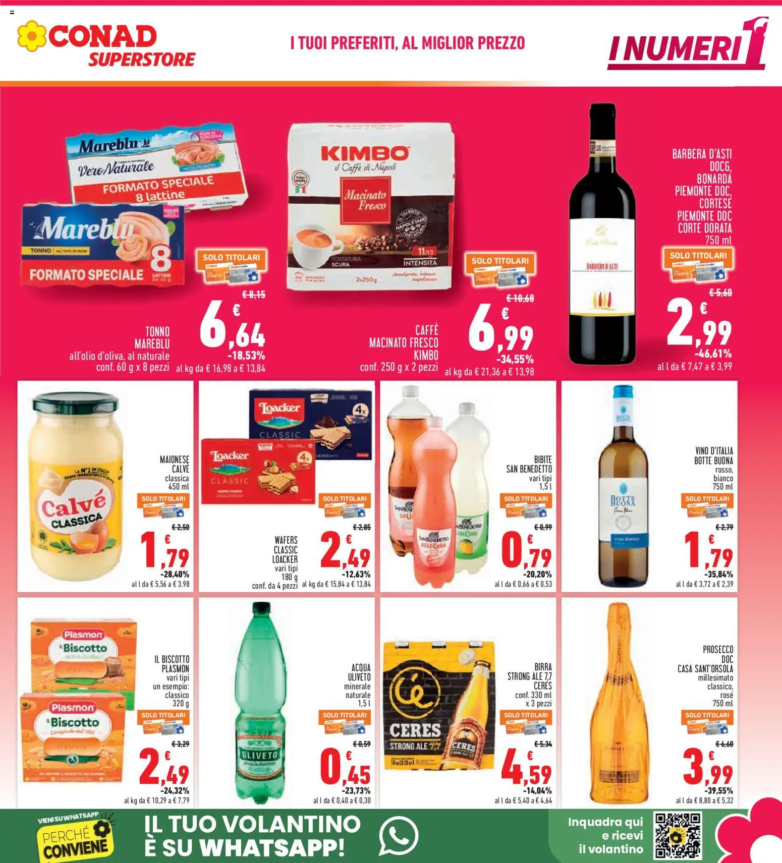 Volantino Conad del 24/09/2026 | Pagina: 5 | Prodotti: Caffè, Birra, Ceres, Kimbo