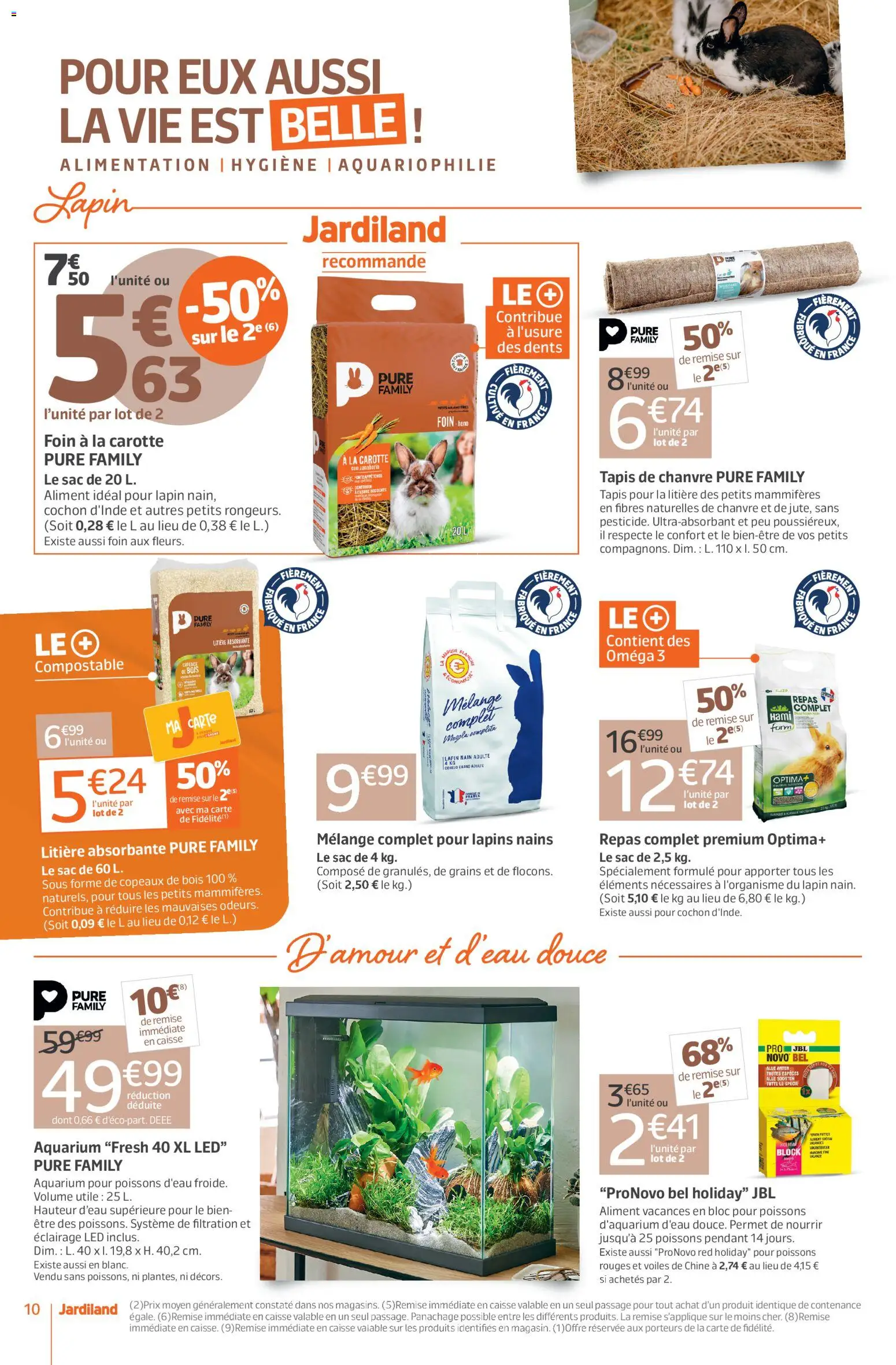 {H1} | Page: 10 | Produits: Sac, Lapin, Copeaux de bois, Carotte
