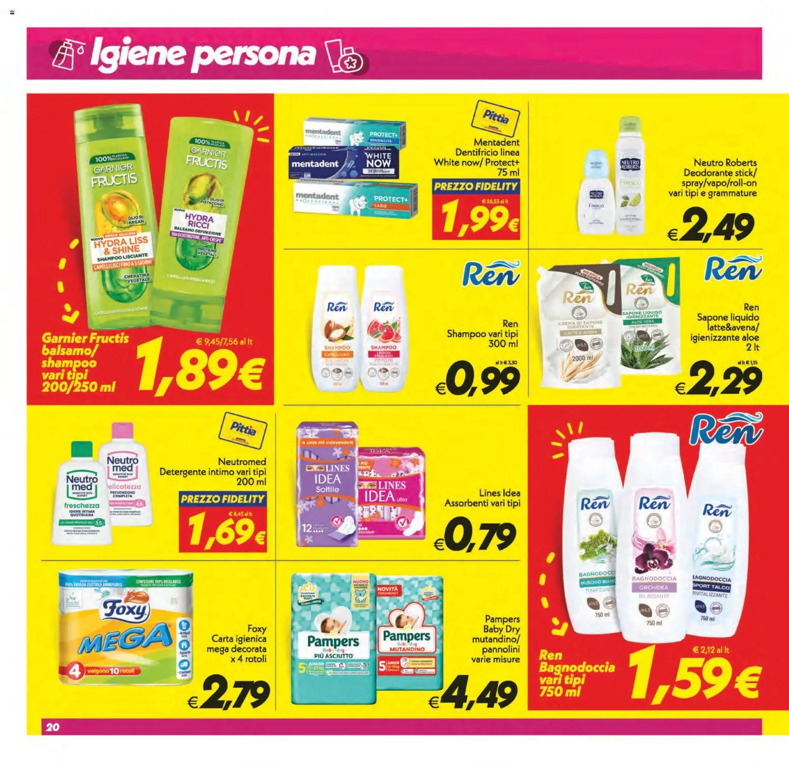 Volantino SuperConveniente del 01/09/2026 | Pagina: 20 | Prodotti: Balsamo, Detergente, Talco, Orchidea