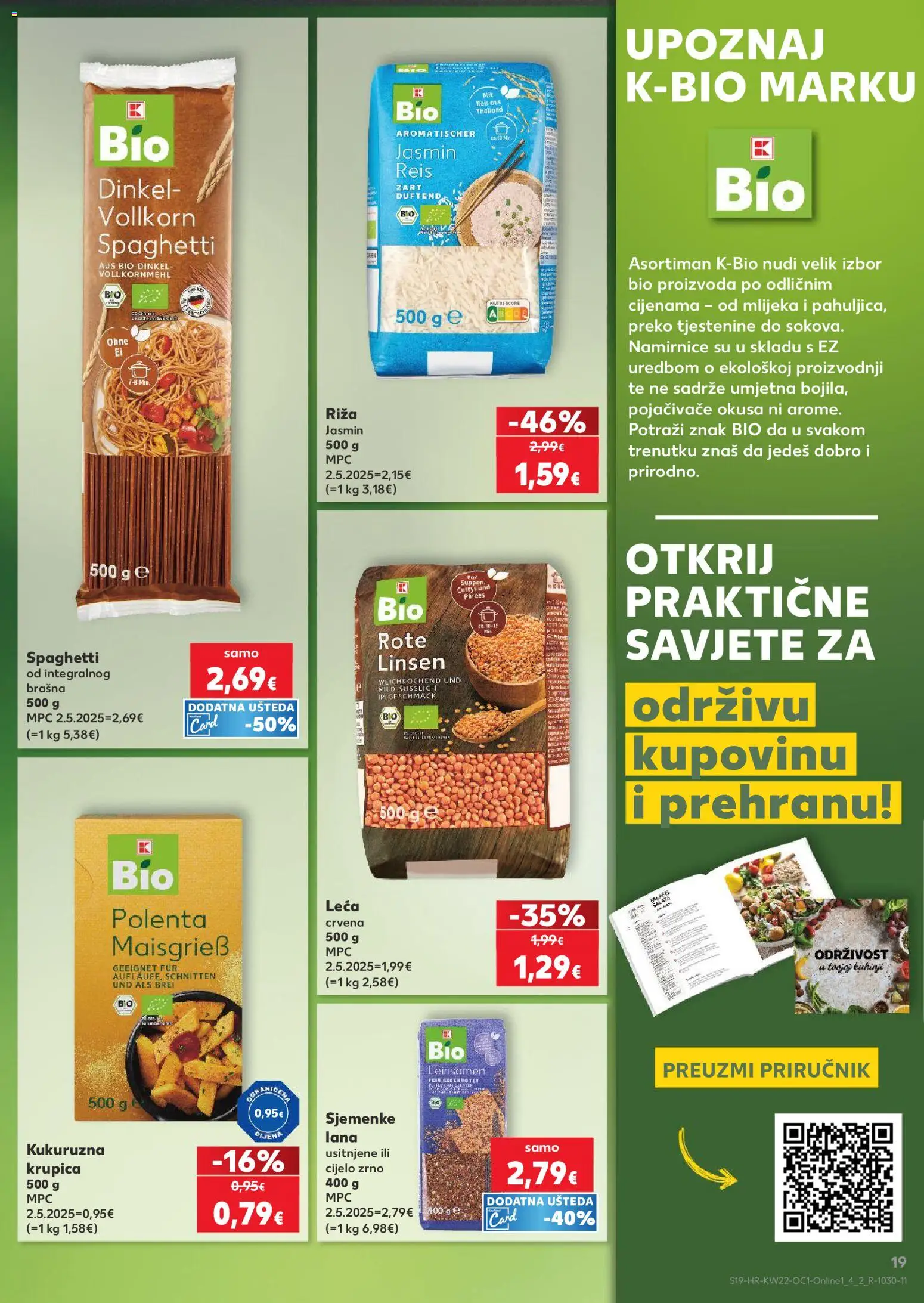 Kaufland katalog | vrijedi od 27.05.2026 | Stranica: 19 | Proizvodi: Riža, Leća, Salata, Sjemenke