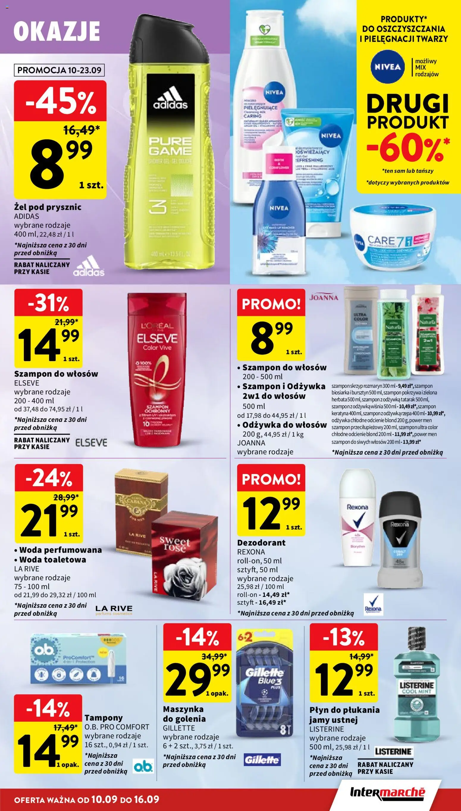 Intermarche gazetka od 10.09.2026 | Strona: 33 | Produkty: Zielona herbata, Herbata, Żel pod prysznic, Woda