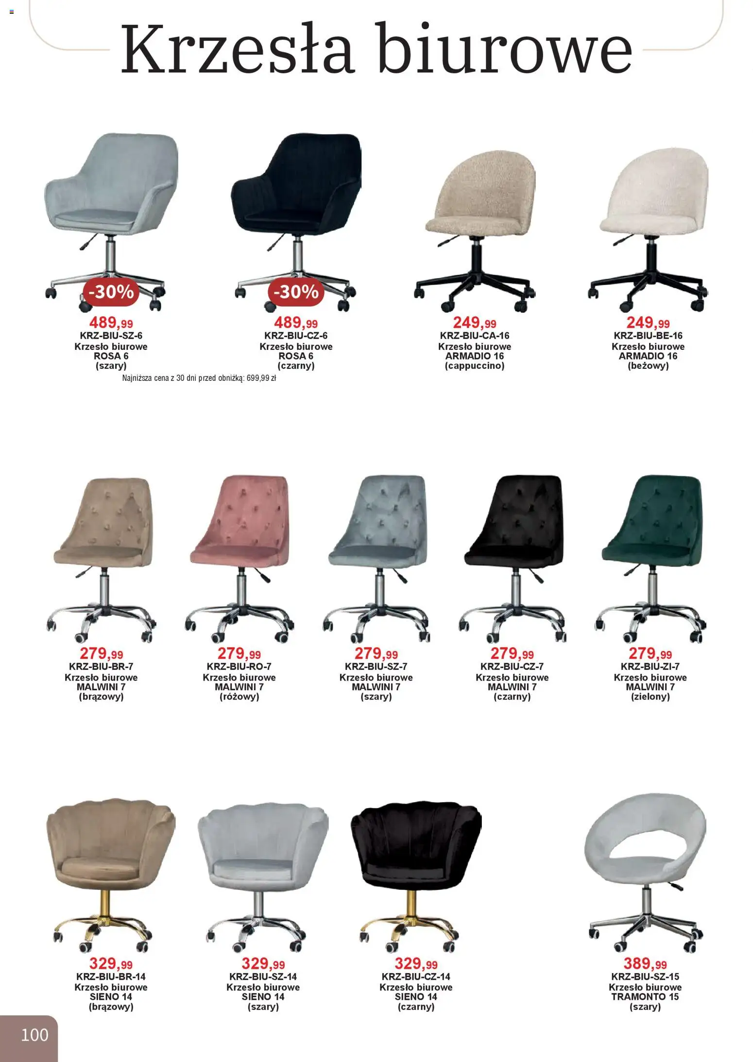 Bodzio Katalog od 01.04.2026 | Strona: 100 | Produkty: Cappuccino, Krzesło