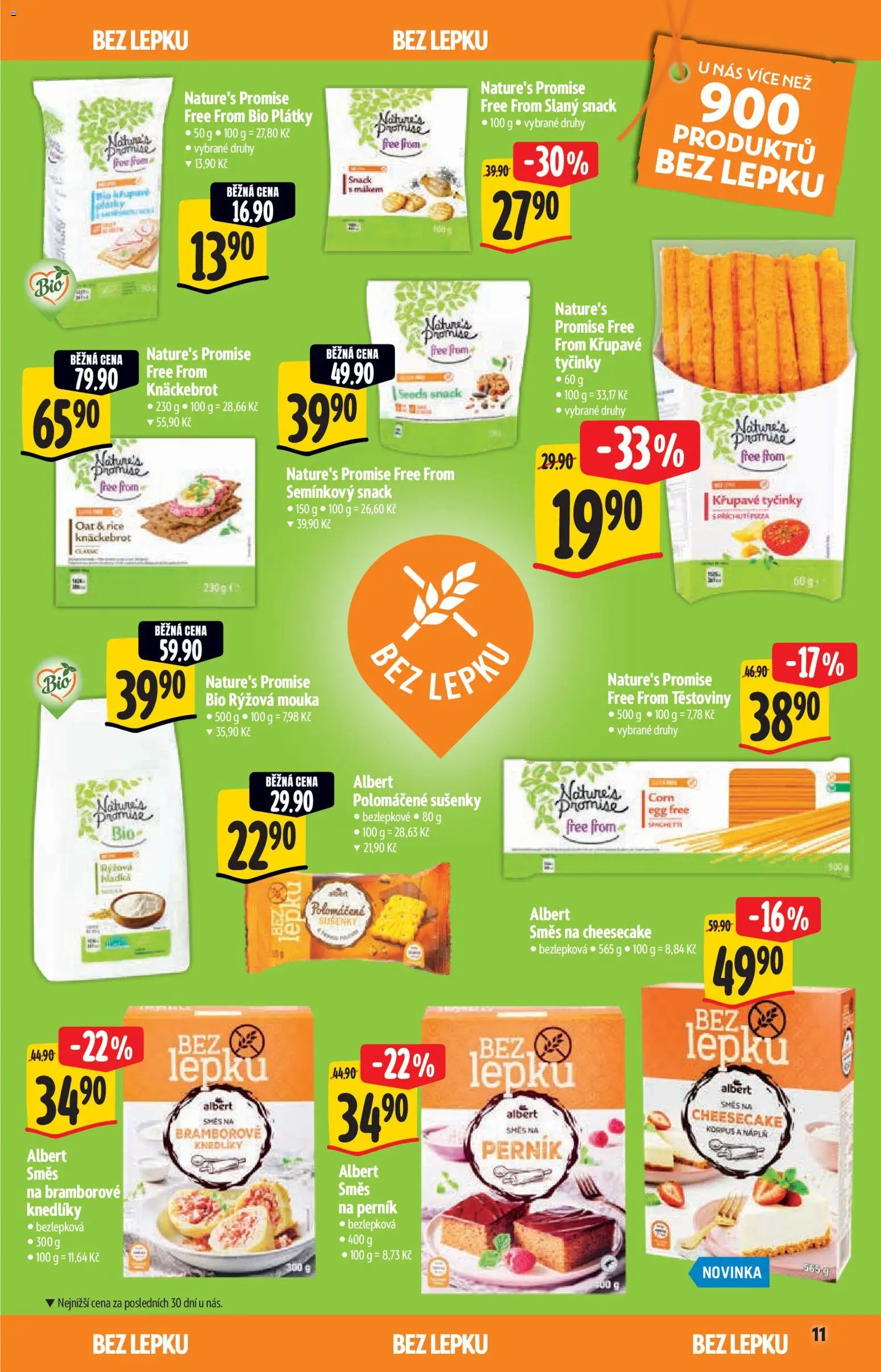 Albert katalog - Hypermarket - Bio od 02.09.2026 | Strana: 11 | Produkty: Těstoviny, Cookies, Cheesecake, Sušenky