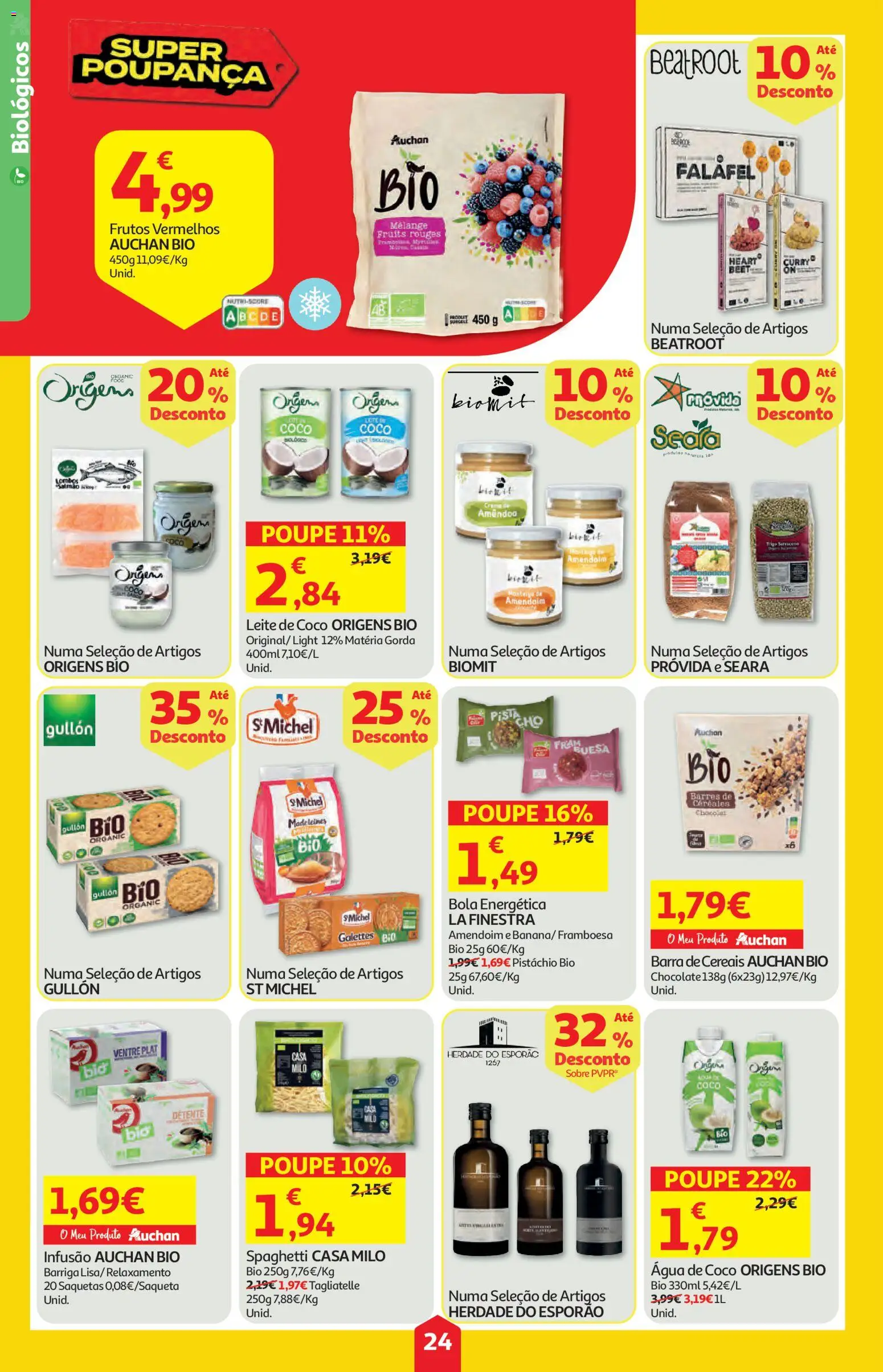 Auchan folheto │ válido de 28.05.2026 | Página: 24 | Produtos: Agua, Leite, Cereais