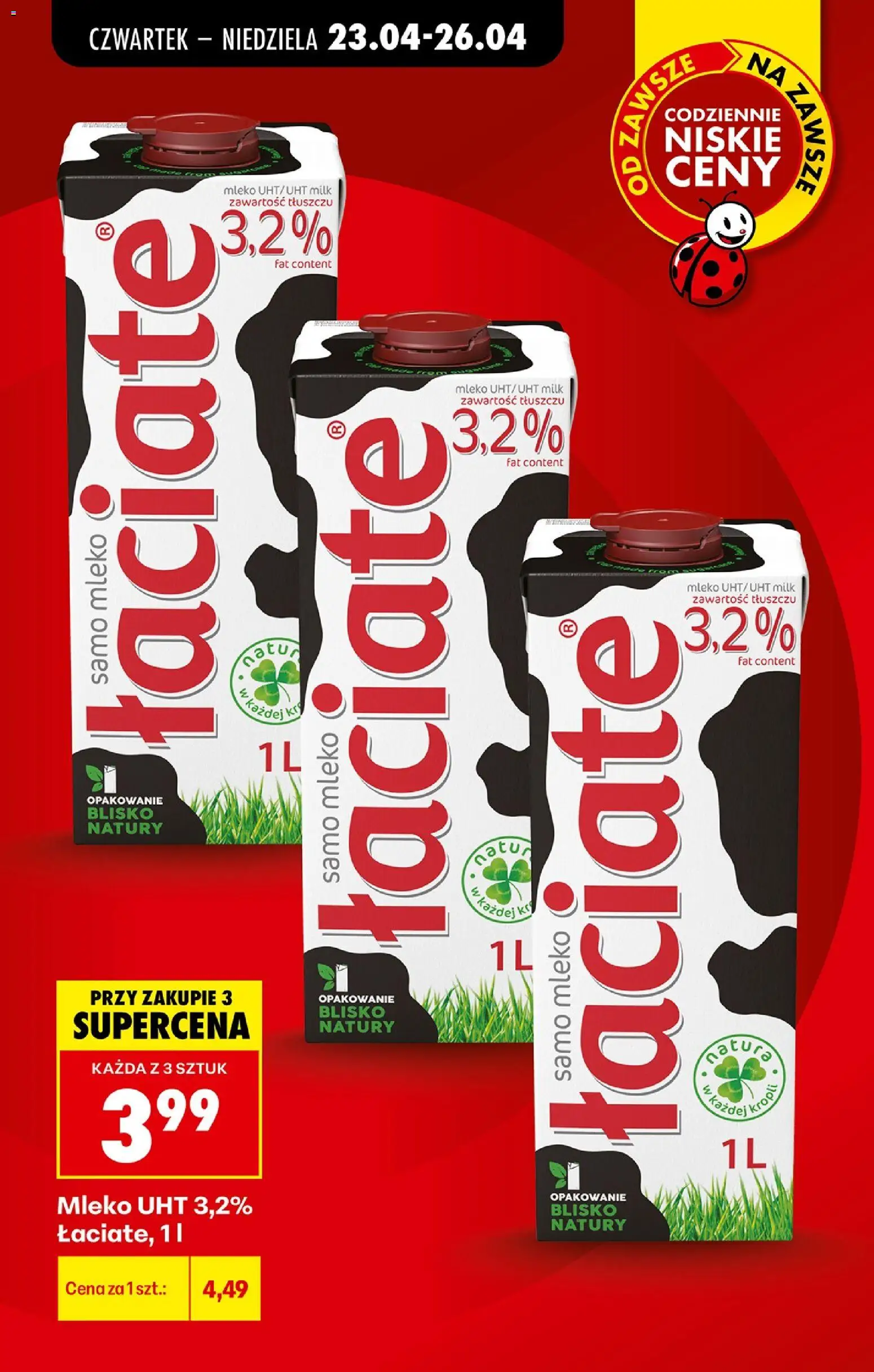 Biedronka gazetka od czwartku od 23.04.2026 | Strona: 13 | Produkty: Mleko