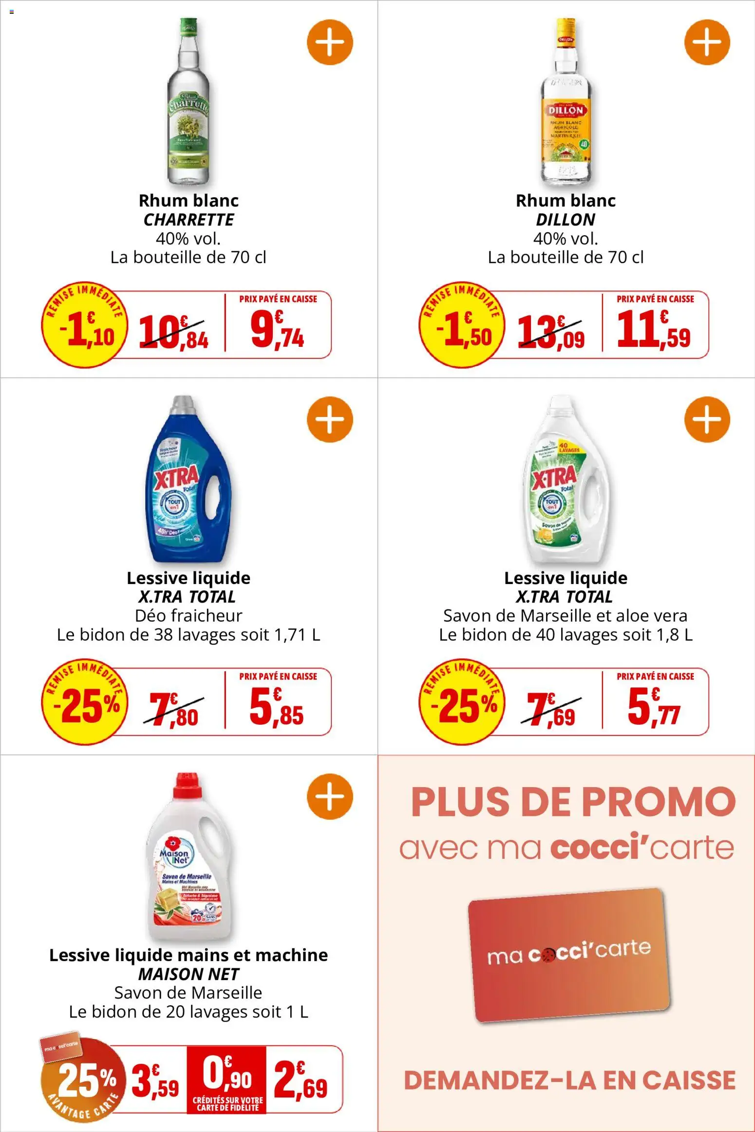 {H1} | Page: 37 | Produits: Savon, Lessive Liquide, Rhum, Bouteille