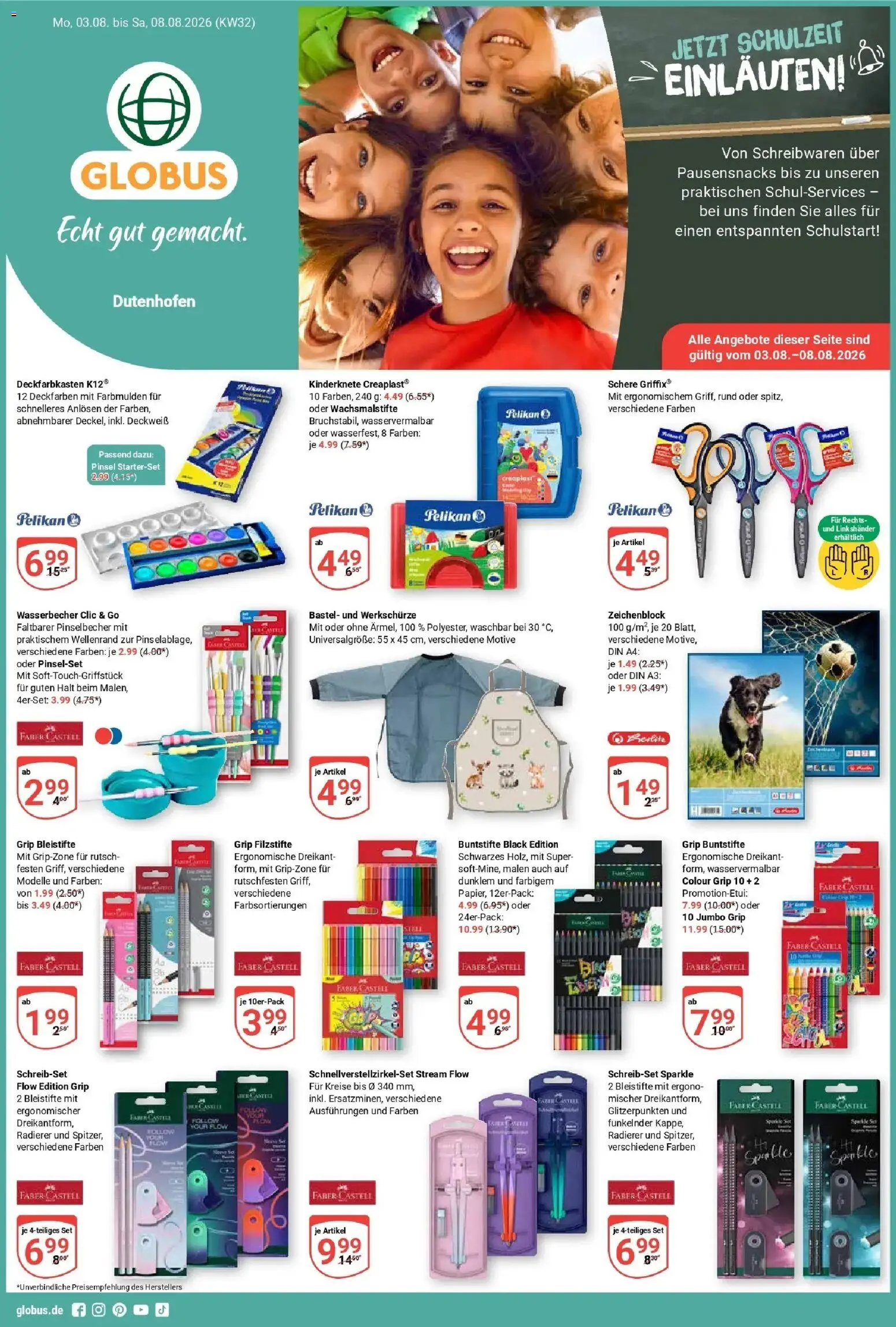 Globus Prospekt Wetzlar-Dutenhofen (ab 03.08.2026) » Angebote online | Seite: 1 | Produkte: Pinsel