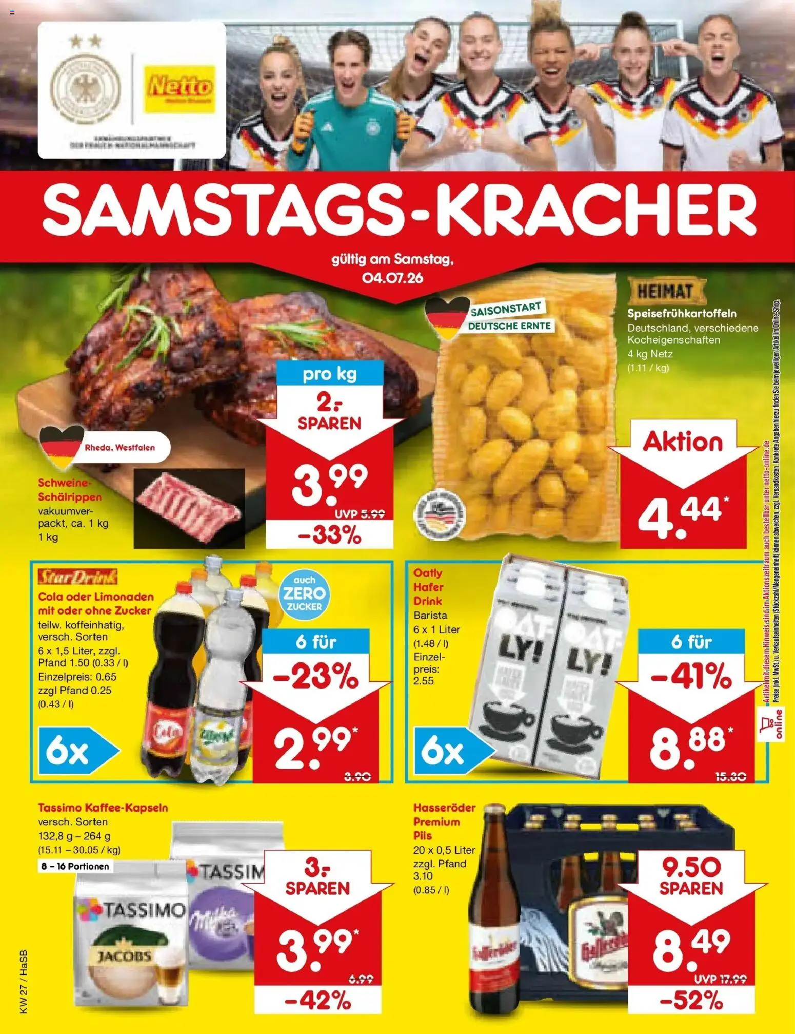 Netto Marken-Discount Prospekt Wuppertal – gültig ab 29.06.2026 | Seite: 68 | Produkte: Cola, Pils, Hasseröder, Tassimo