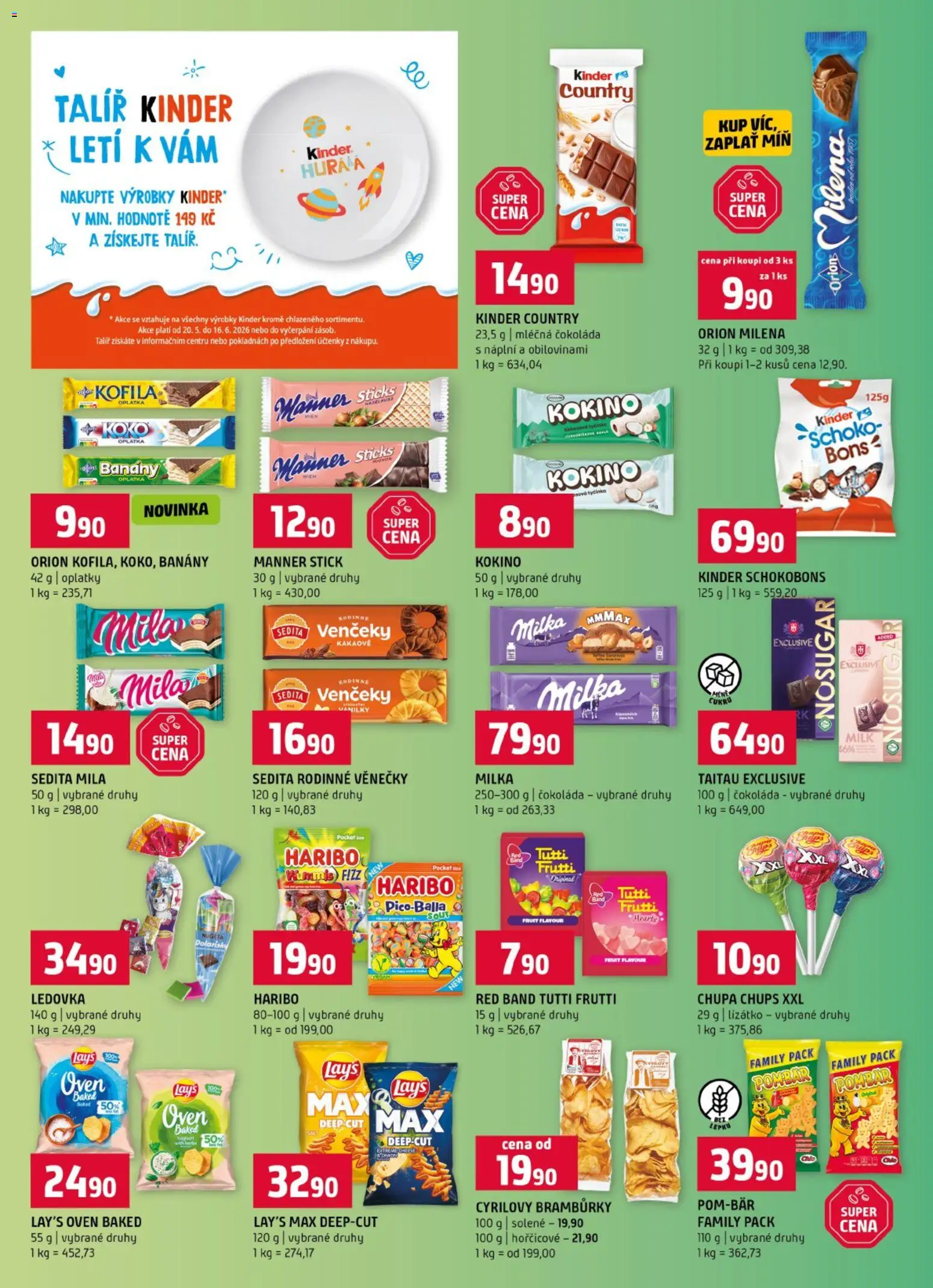 Terno leták od 20.05.2026 | Strana: 8 | Produkty: Talíř, Kofila, Kinder, Oplatky