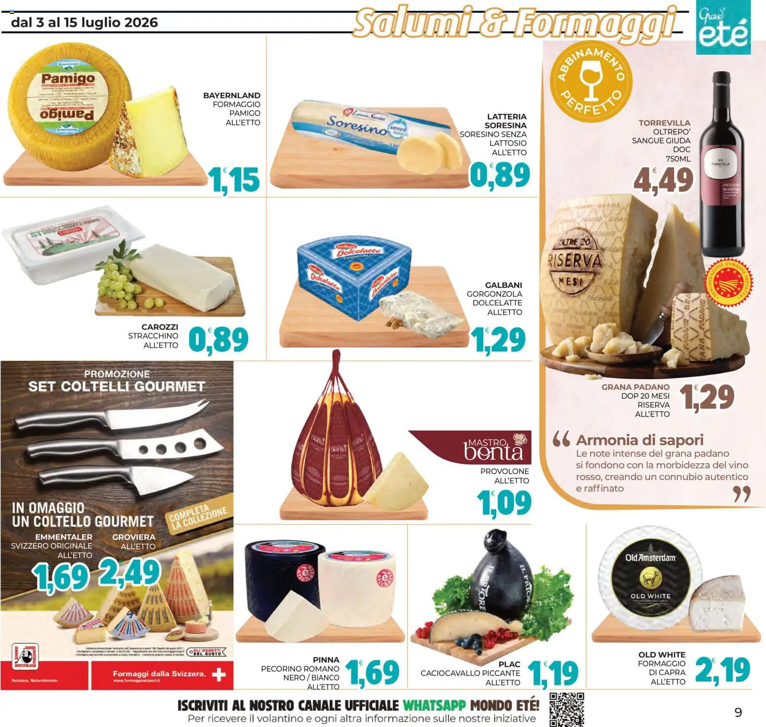 Volantino Eté del 03/07/2026 | Pagina: 9 | Prodotti: Tè, Formaggio, Pecorino Romano, Pecorino