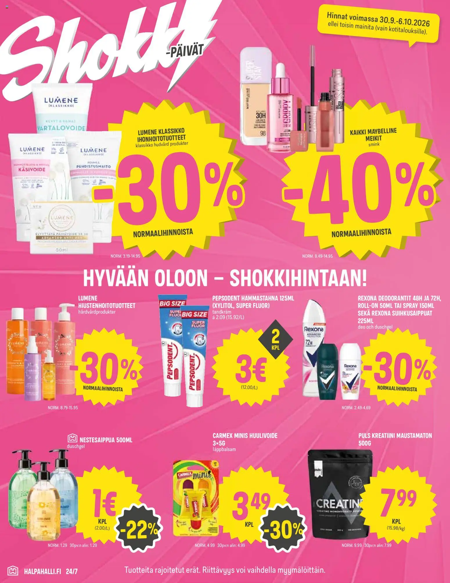 Halpa Halli tarjoukset – voimassa 30/09/2026 alkaen | Sivu: 6
