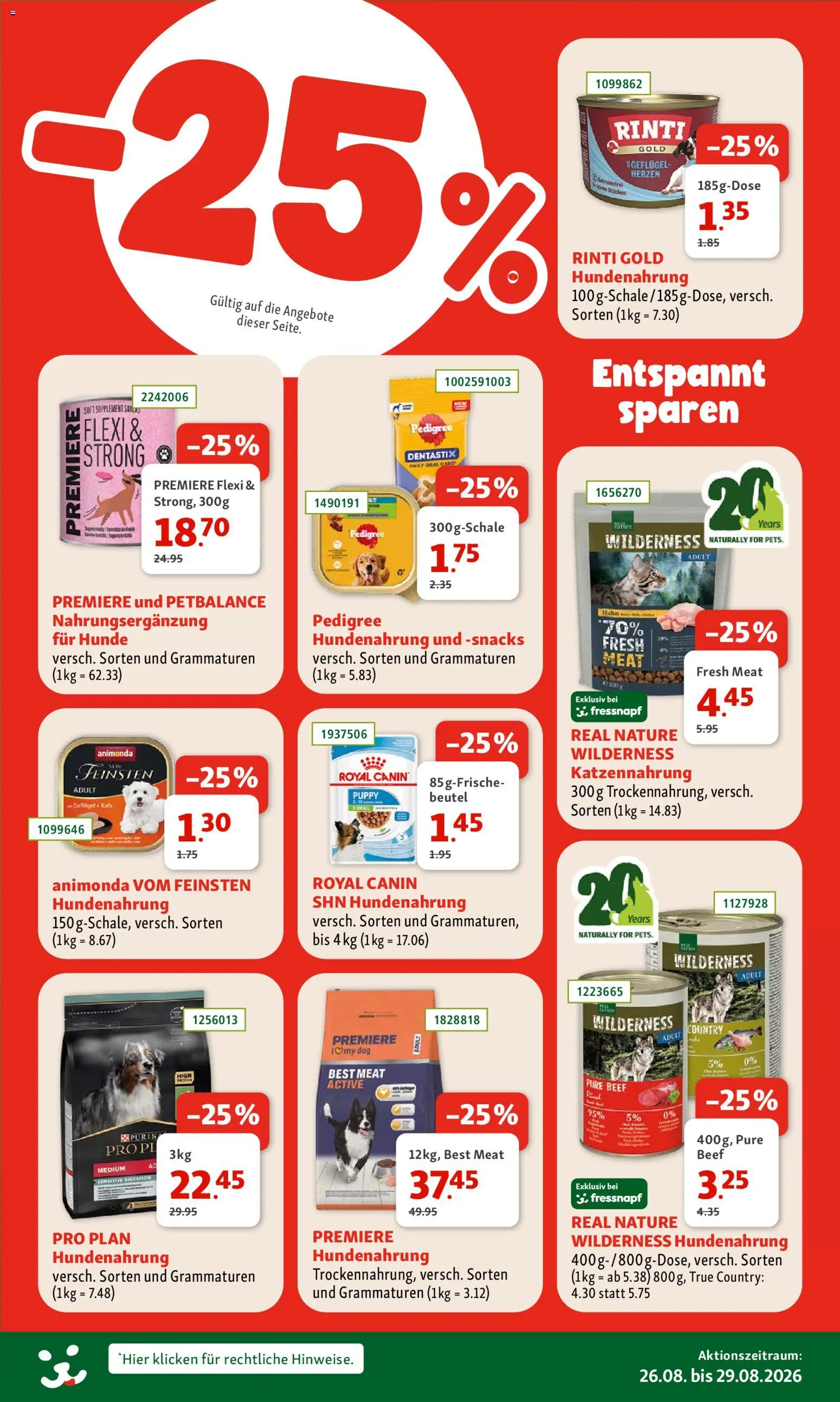 Fressnapf aktionen – gültig ab 26.08.2026 | Seite: 4 | Produkte: Snacks