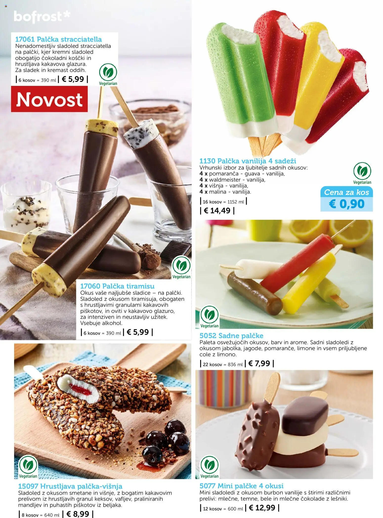 Novi Bofrost katalog ponudbe – veljaven od 01.10.2026 | Stran: 16 | Izdelki: Kos, Sladoled