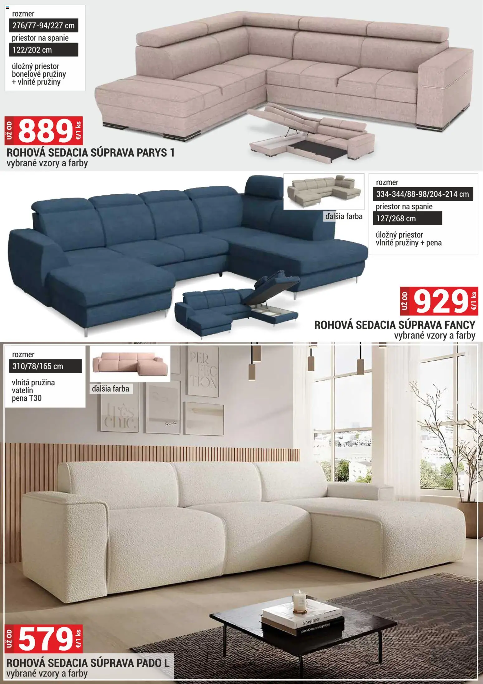 Nové Merkury Market akcie – leták je platný od 01.07.2026 | Strana: 8 | Produkty: Rohová sedacia súprava, Sedacia súprava