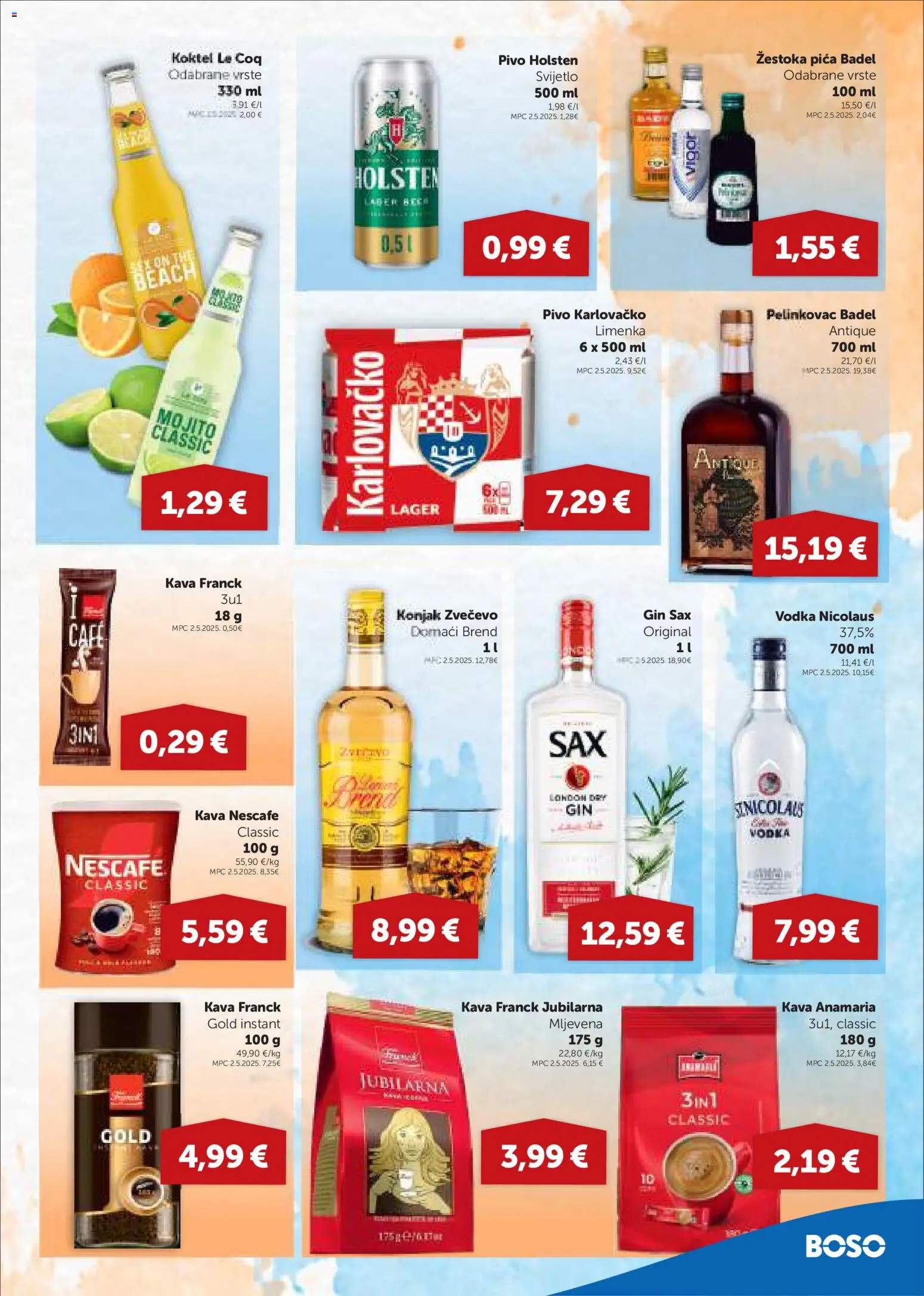 Boso katalog | vrijedi od 18.06.2026 | Stranica: 11 | Proizvodi: Pelinkovac, Konjak, Gin, Vodka