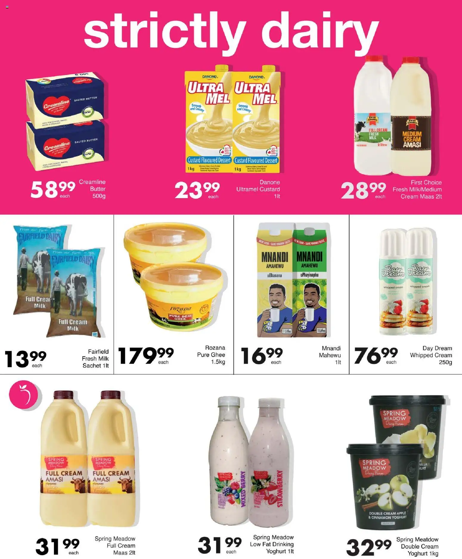 New Save catalogue – valid from 15.04.2026 | Page: 4 | Products: Yoghurt, Milk, Butter, Cream